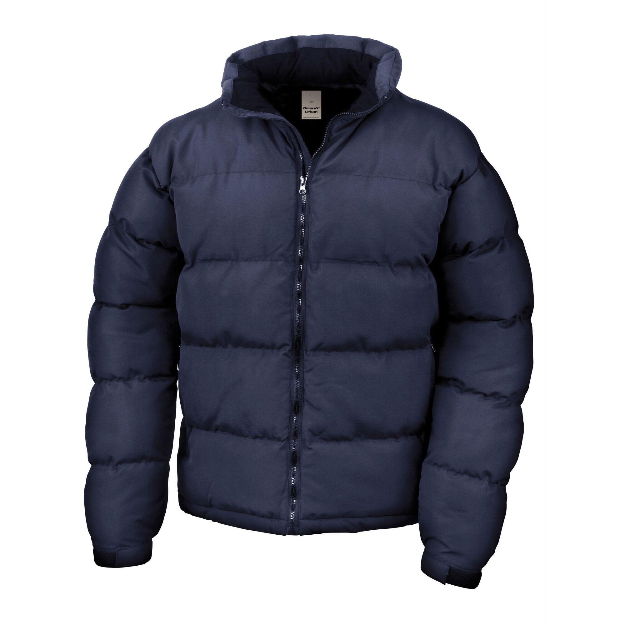 Mens Holkham Down Feel Water Repellent Jacket (Navy Blue) 2/3