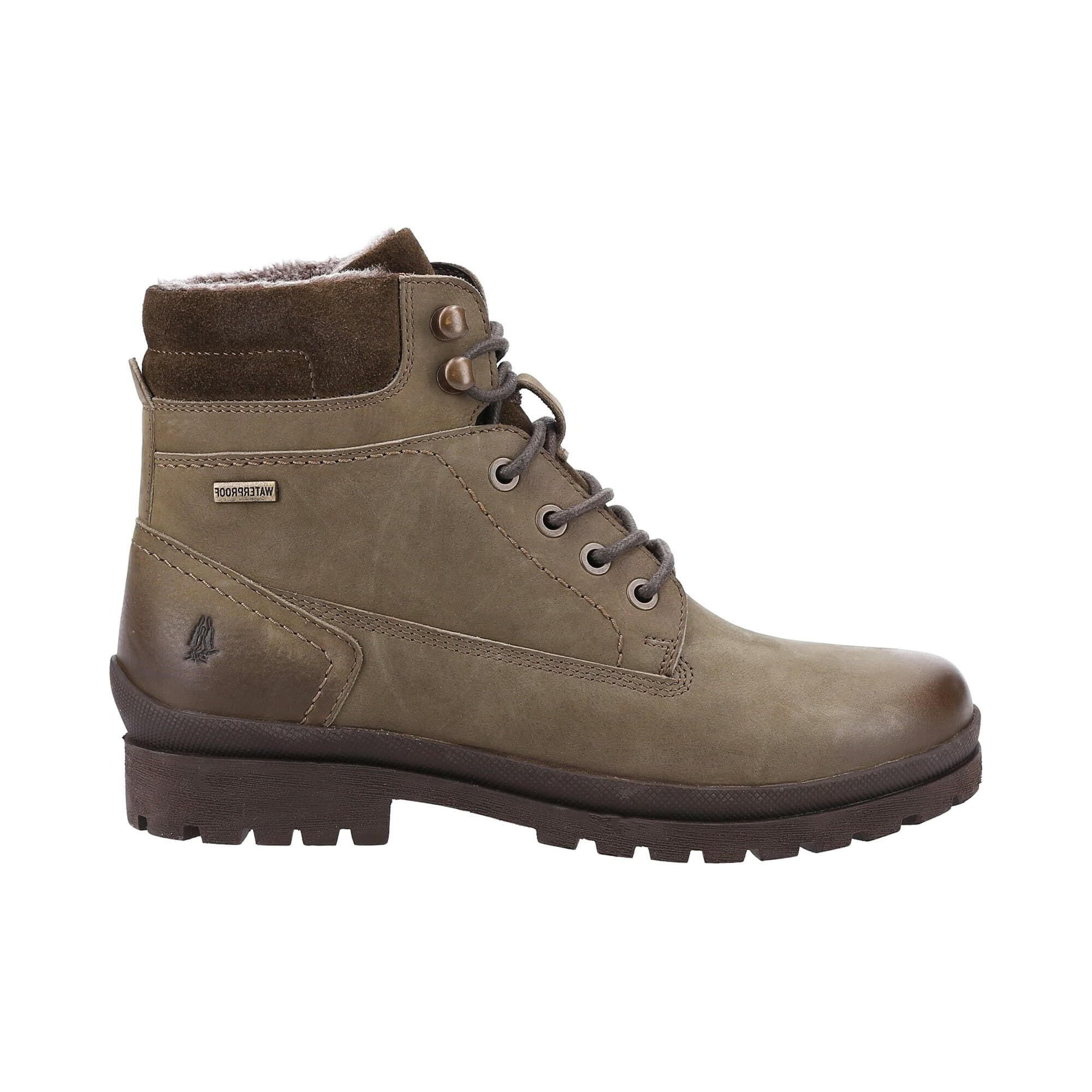 Springerstiefel "Annay", Leder Damen Khaki 3/4