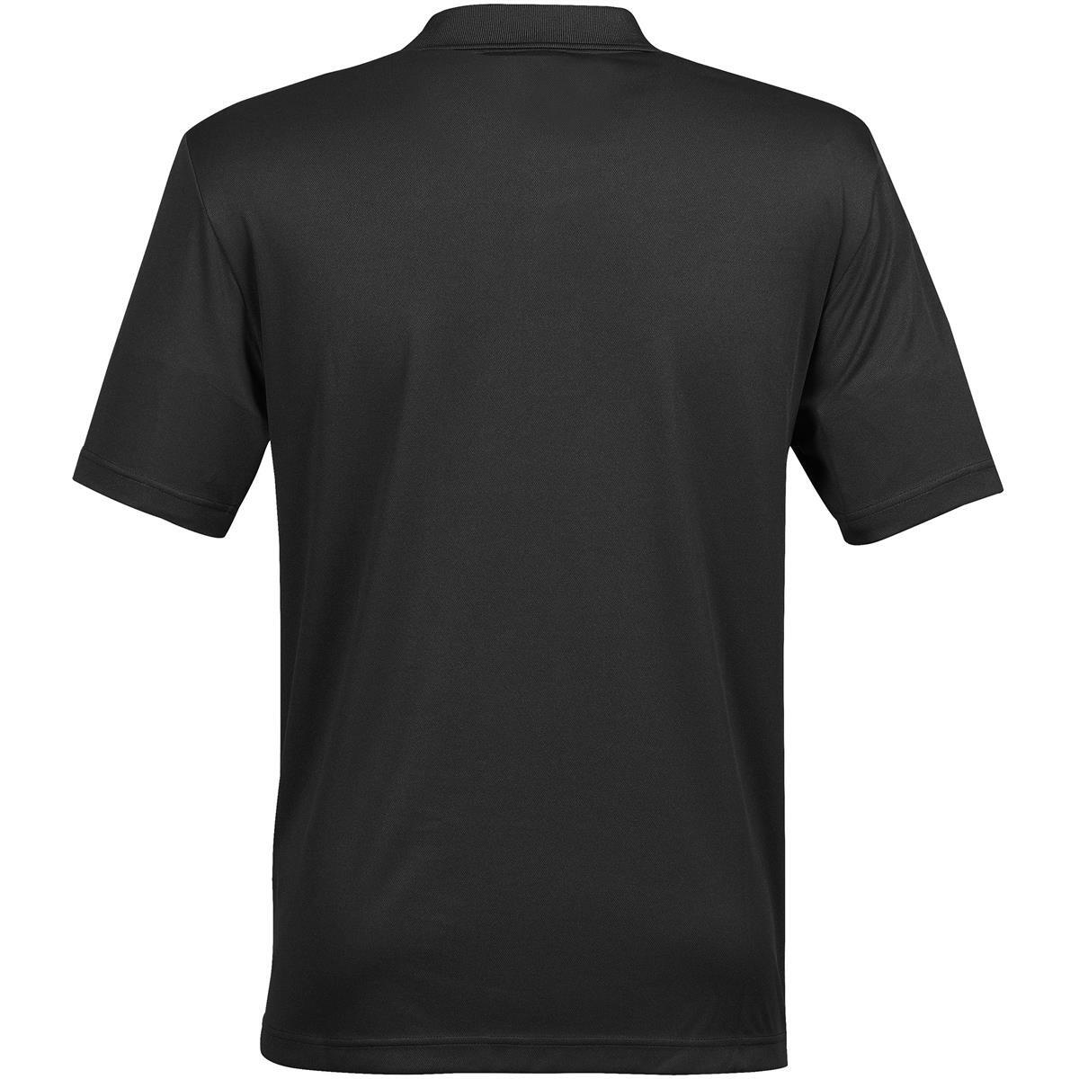 Mens Eclipse H2X Dri Piqu Polo (Black) 2/3
