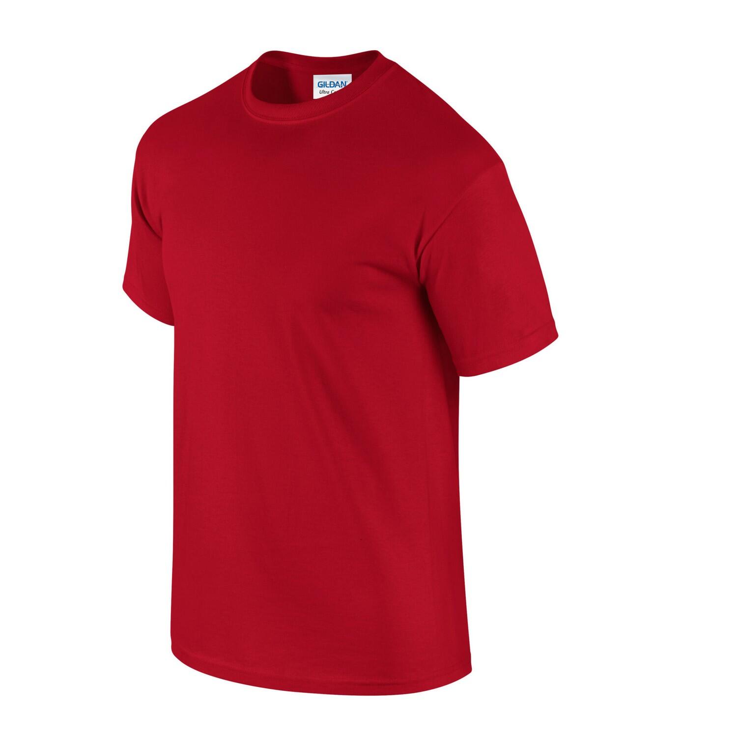 Maglietta Uomo Gildan Rosso Ciliegio 3/3
