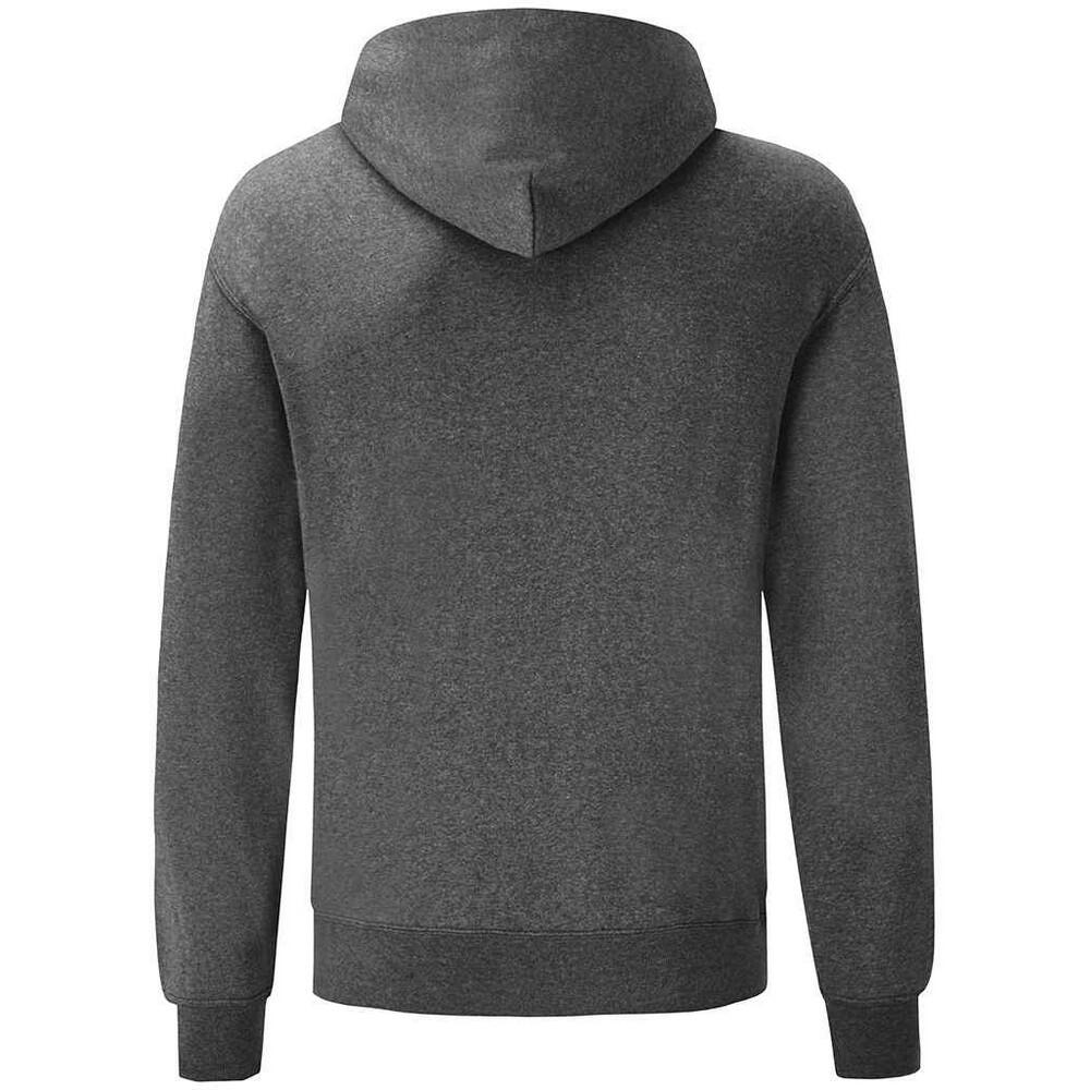Erwachsene Unisex Klassik Kapuzenpullover Damen und Herren Dunkelgrau 2/3