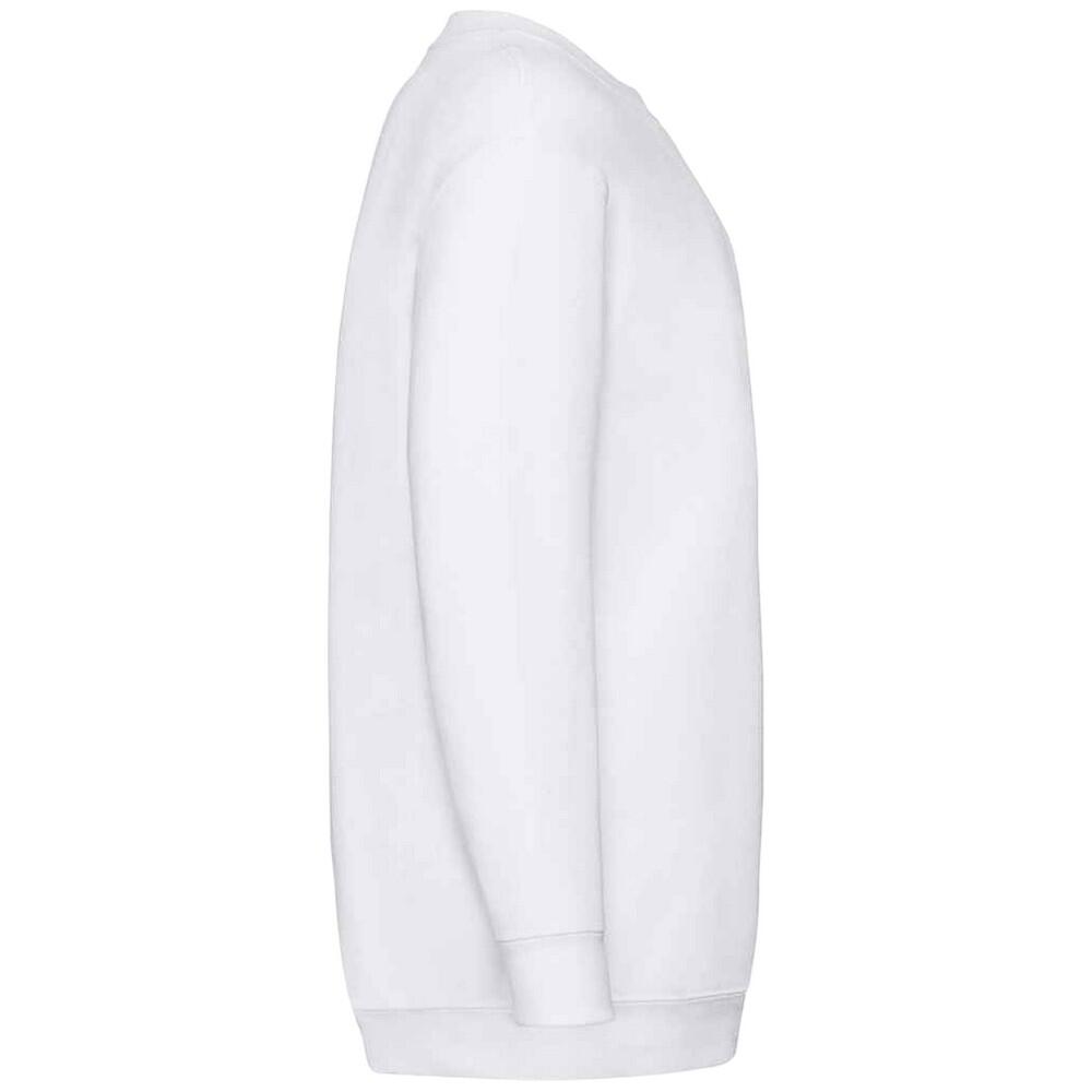 Kinder Klassik Drop Schulter Sweatshirt Mädchen Weiß 3/3