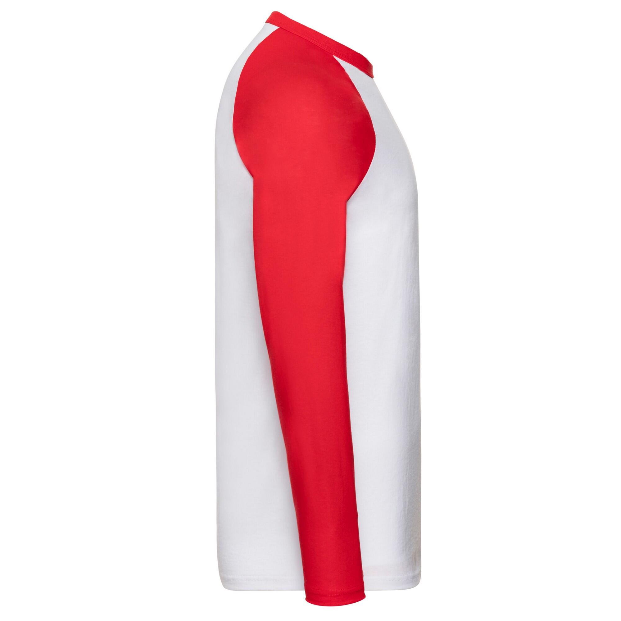 Tshirt BASEBALL Homme (Blanc / Rouge) 3/3