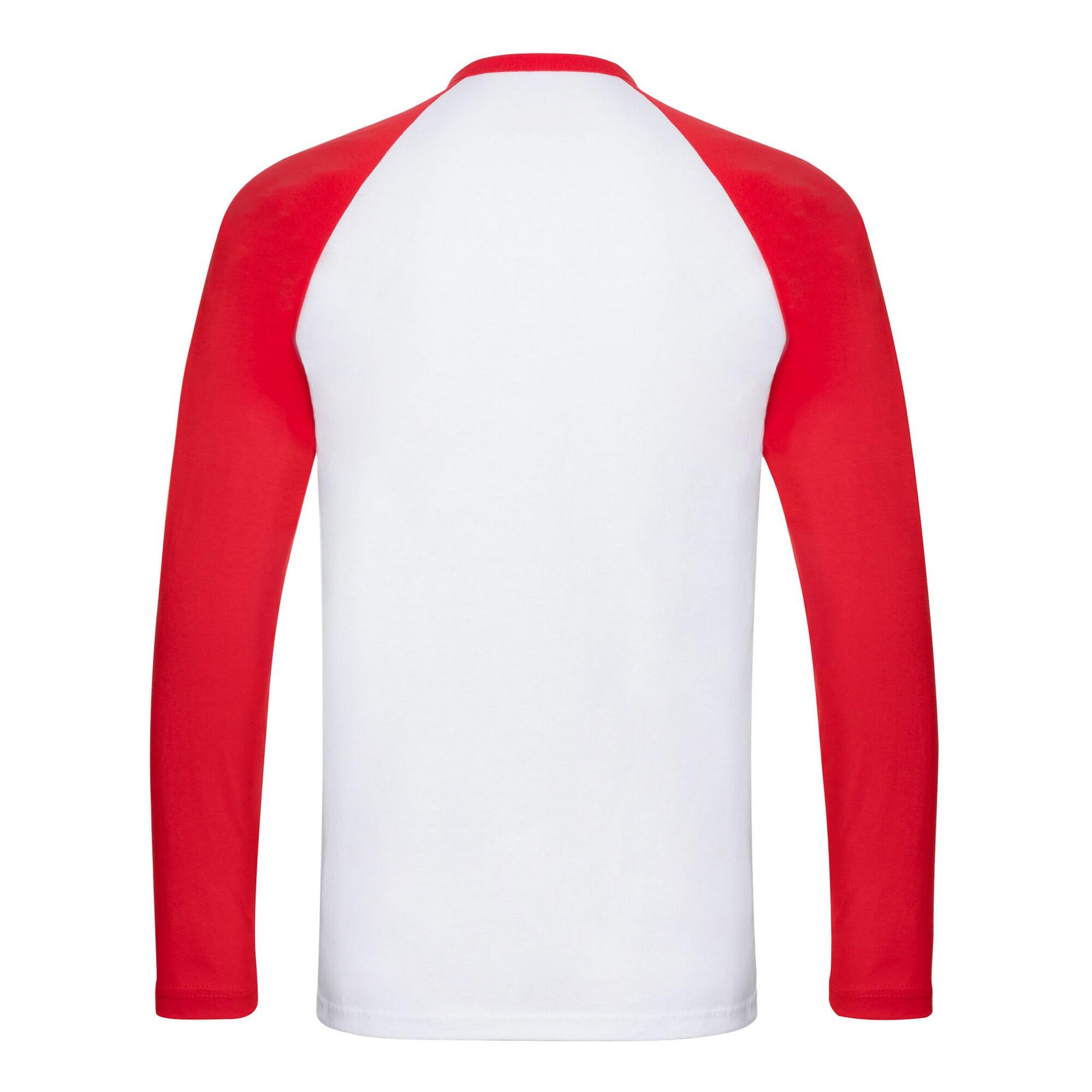 Tshirt BASEBALL Homme (Blanc / Rouge) 2/3