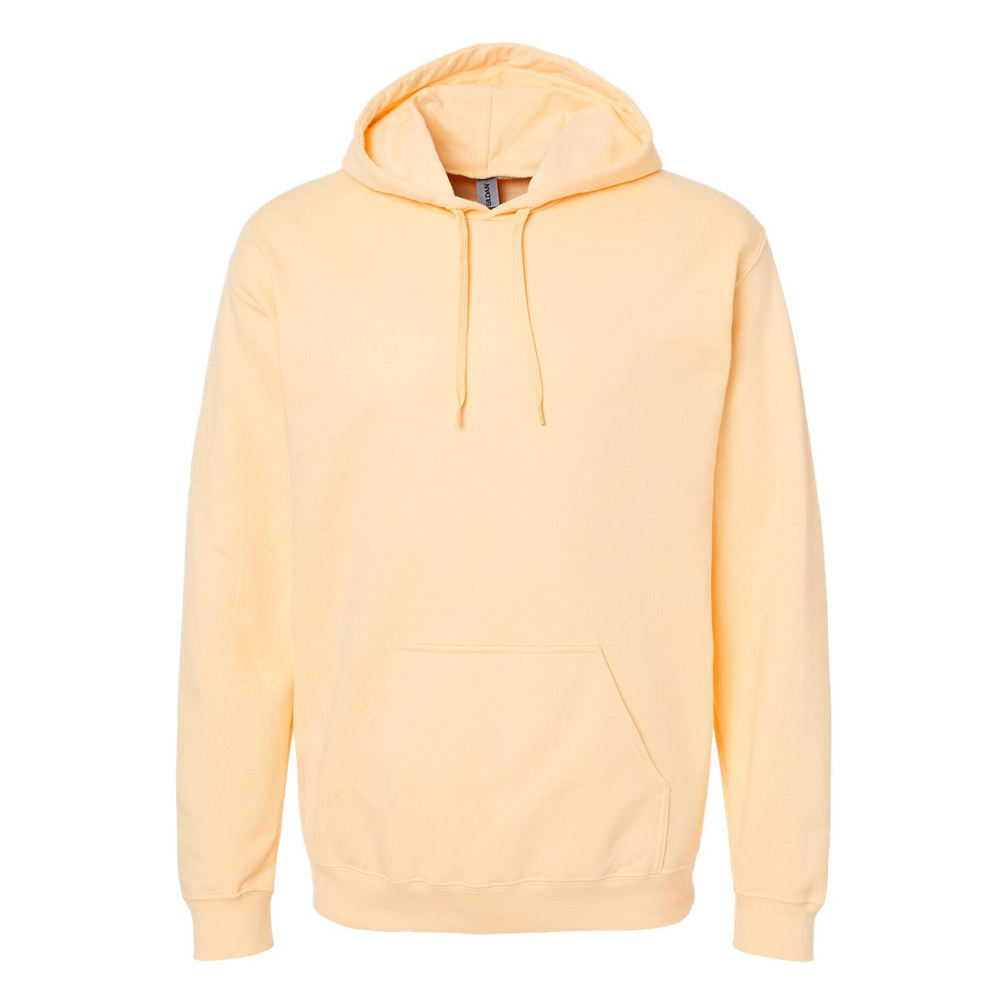 GILDAN Unisex Adult Softstyle Fleece Midweight Hoodie (Yellow Haze)