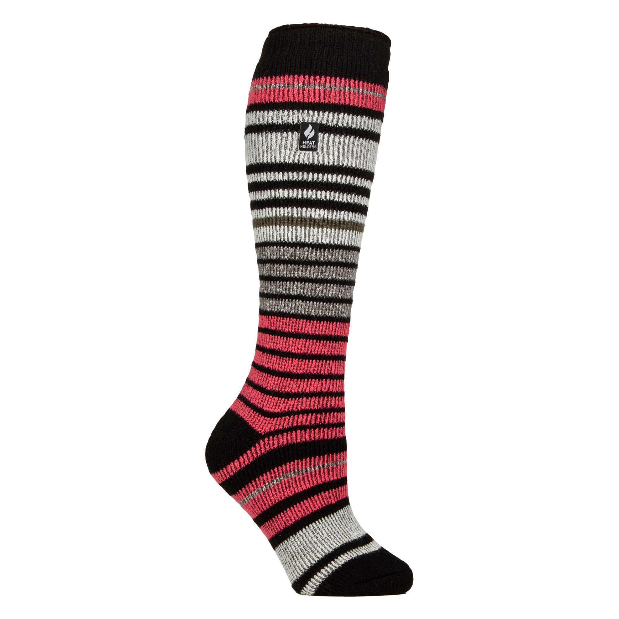 HEAT HOLDERS Ladies Thermal Striped Ski Socks