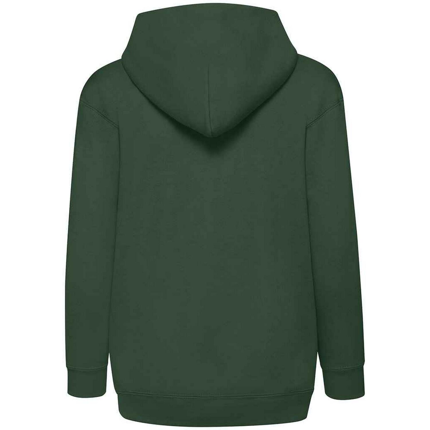 Sweatshirt, mit Kapuze für Kinder Flaschengrün 4/6