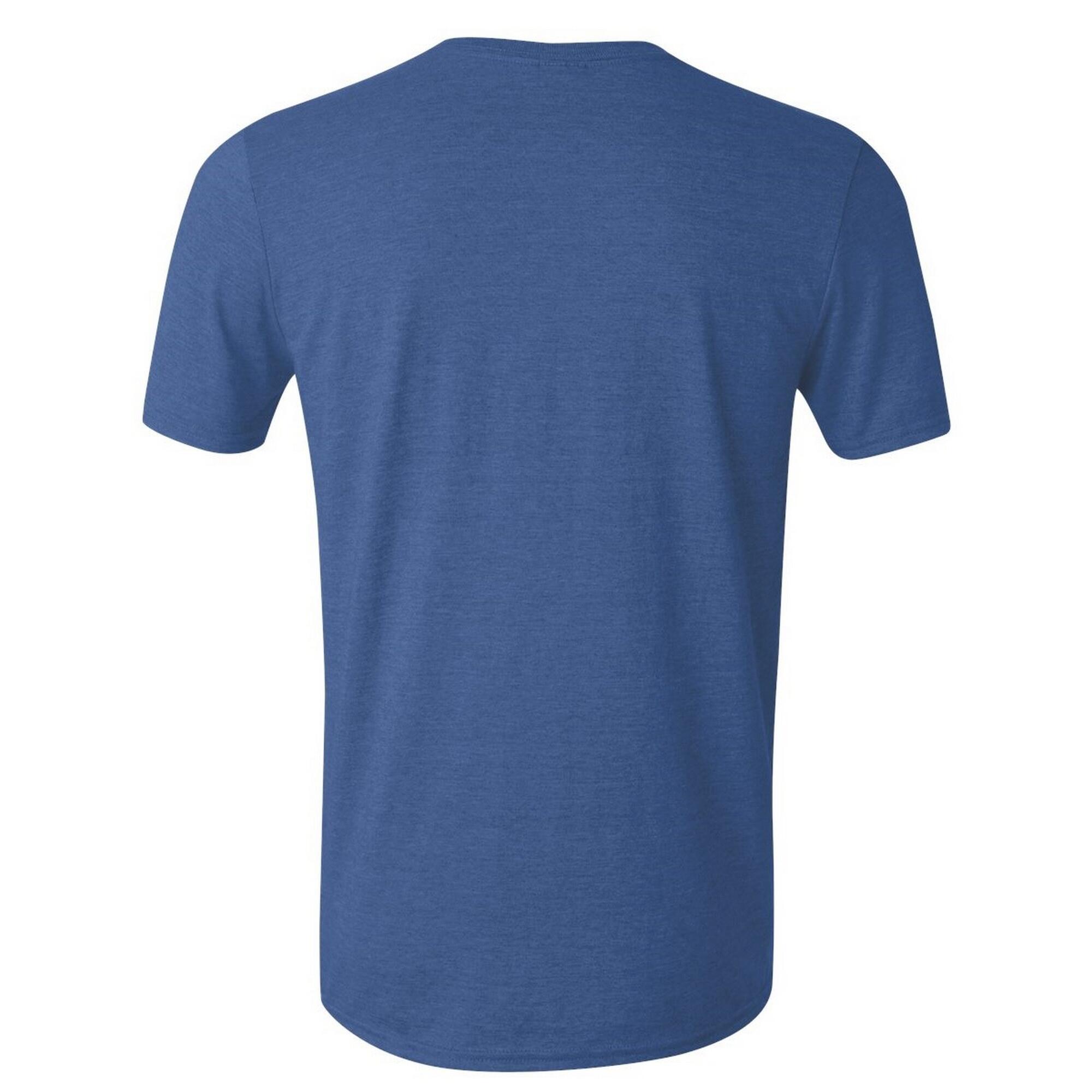 Maglietta 100% Cotone Uomo Gildan Softstyle Blu Reale Screziato 2/2