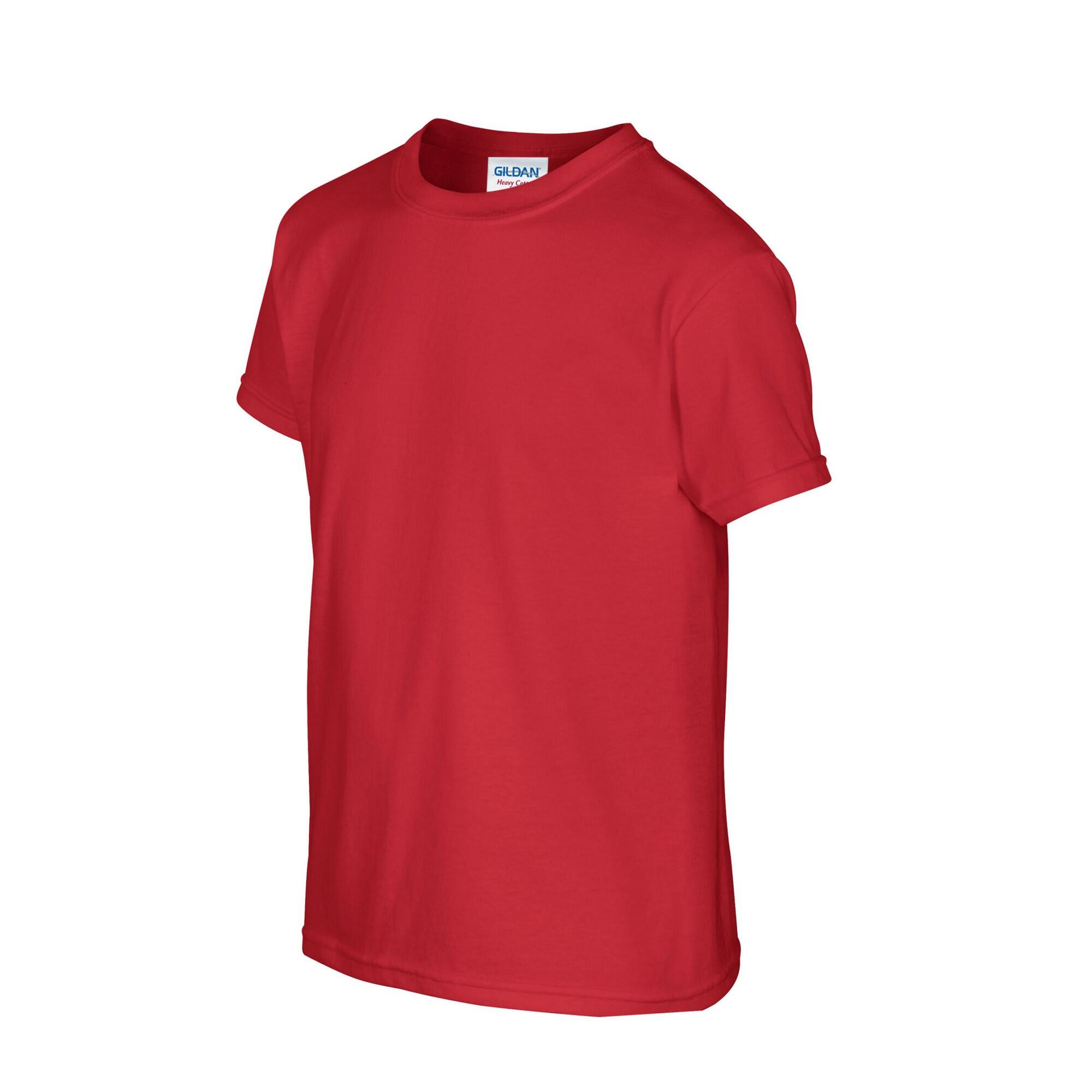 TShirt Schwere Qualität für Kinder Rot 3/3