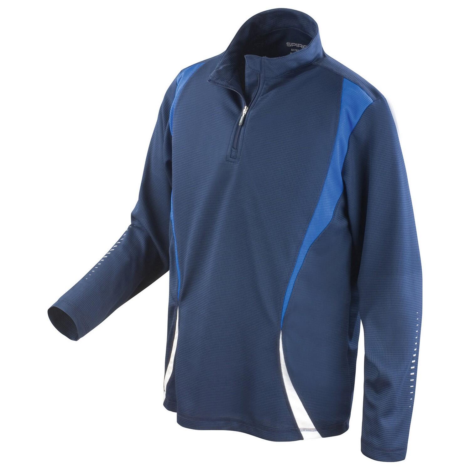 navy blue / royal blue / white
