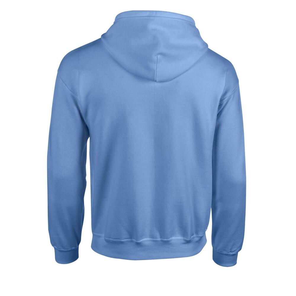 Felpa Con Cappuccio E Zip Intera Uomo Gildan Blu Carolina 2/3