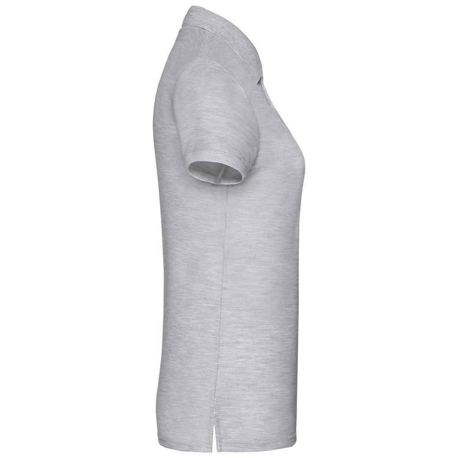 Polo Manches Courtes Femme (Gris Chiné) 3/3