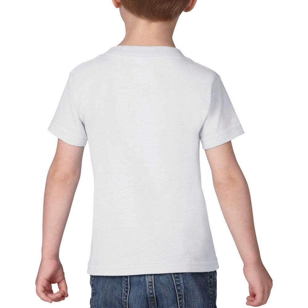 Childrens/Kids Cotton Heavy TShirt (White) 2/3