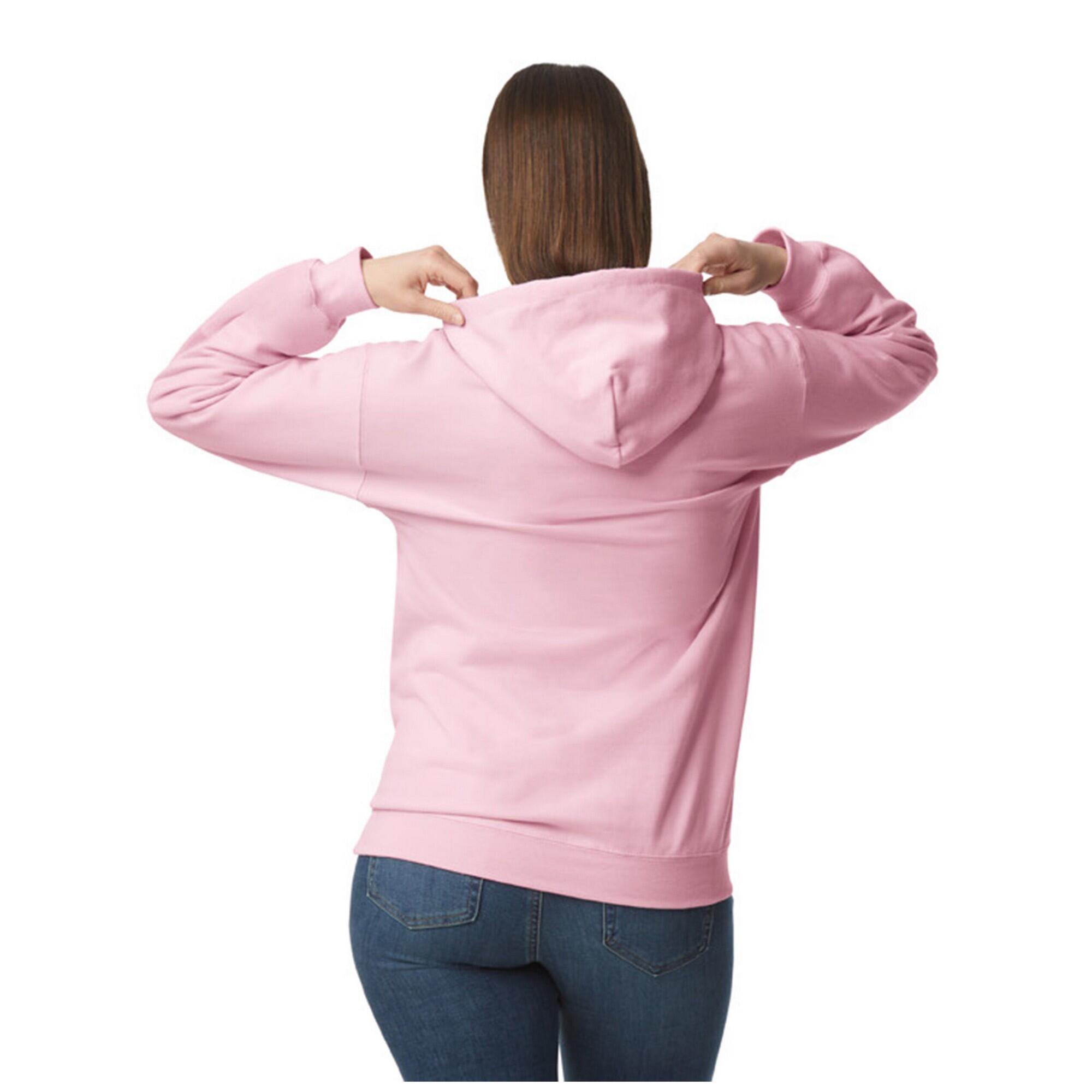 Felpa Con Cappuccio Uomo Gildan Softstyle Rosa Chiaro 2/3