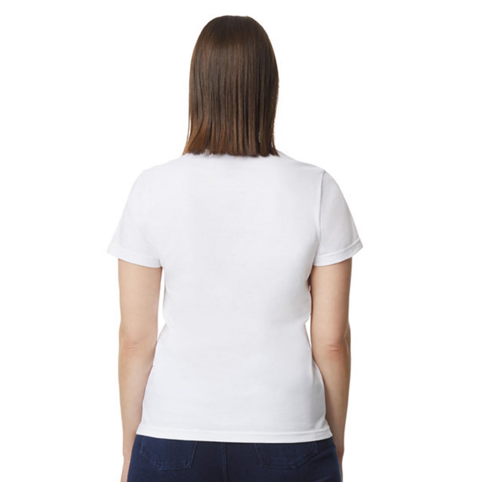Womens/Ladies Softstyle Plain Midweight TShirt (White) GILDAN