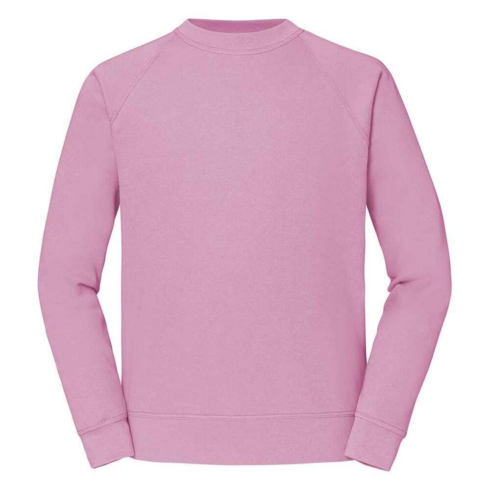 FRUIT OF THE LOOM Unisex Adult Classic Raglan Sweatshirt (Light Pink)