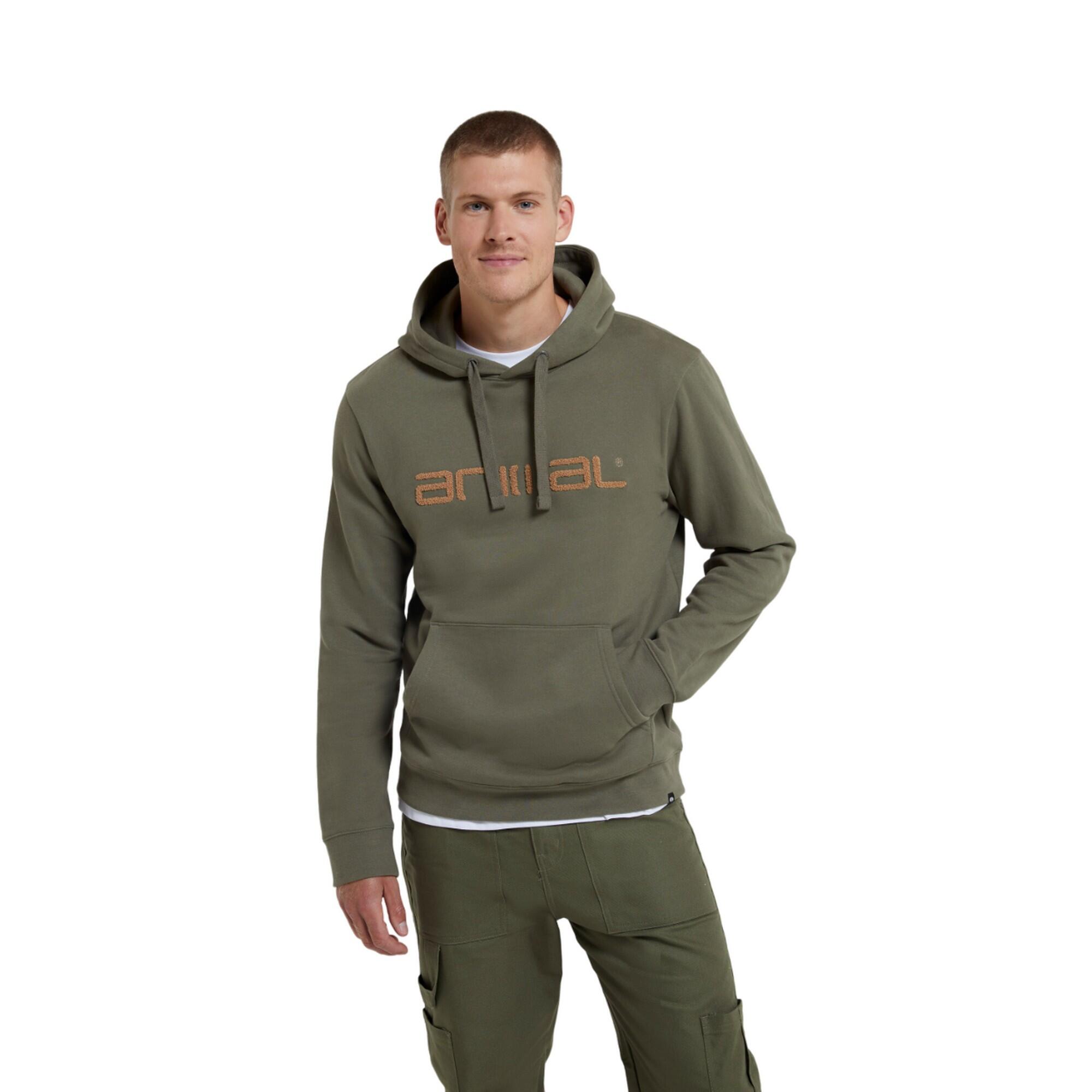 Mens Driver Hoodie (Khaki Green) 4/4