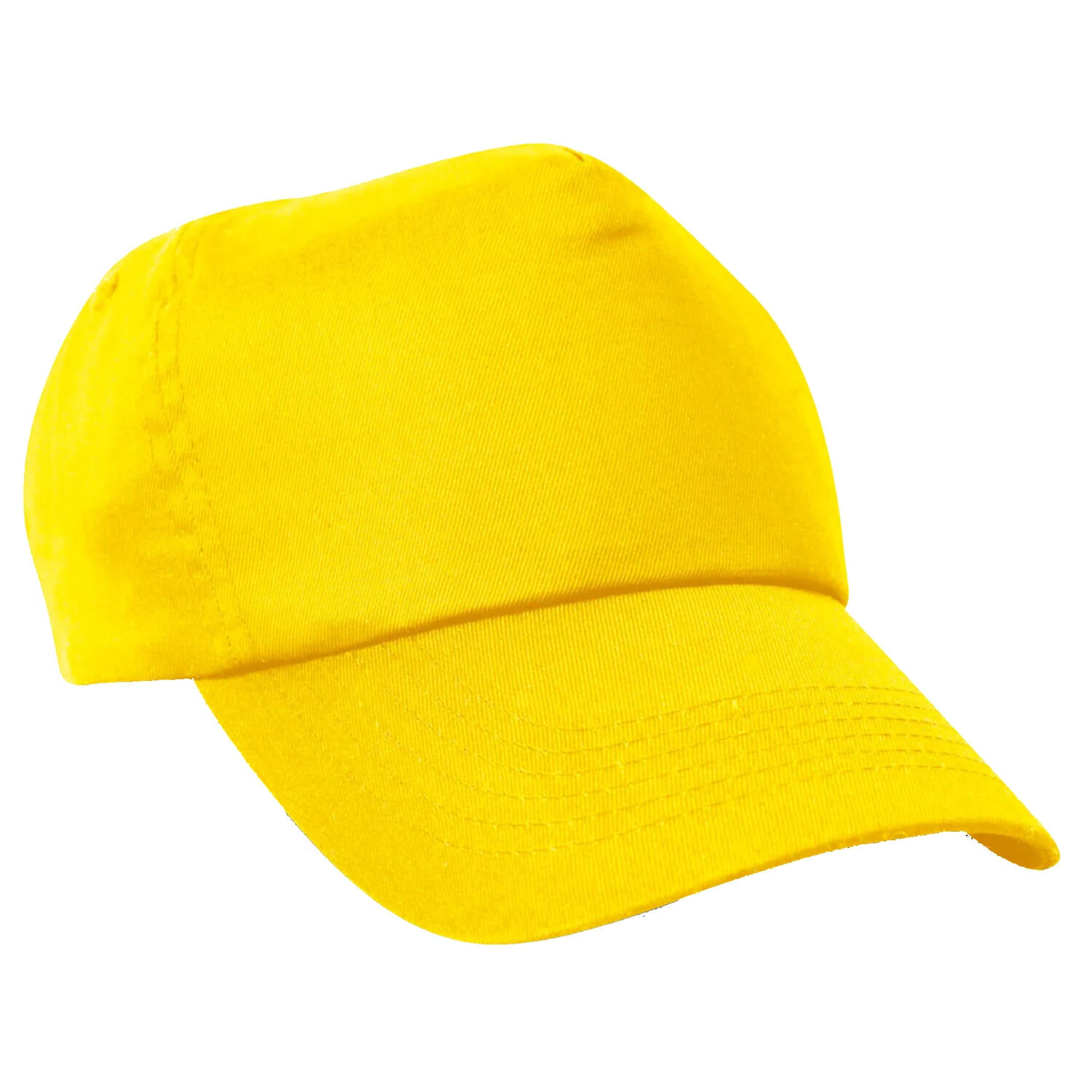 Unisex Childrens/Kids Plain Basebll Cap (Yellow) 2/3