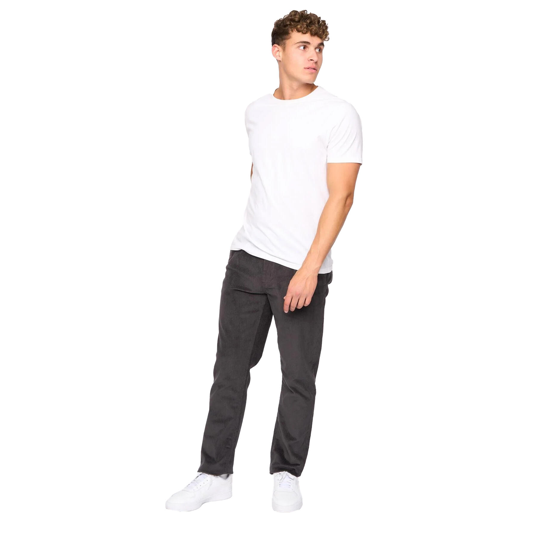 Mens Cordout Loose Trousers (Anthracite) 3/3