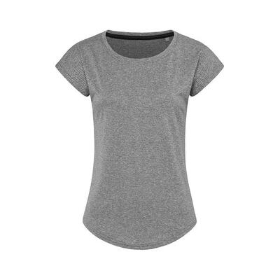 Dames move gerecycled sport tshirt (grijze heide)