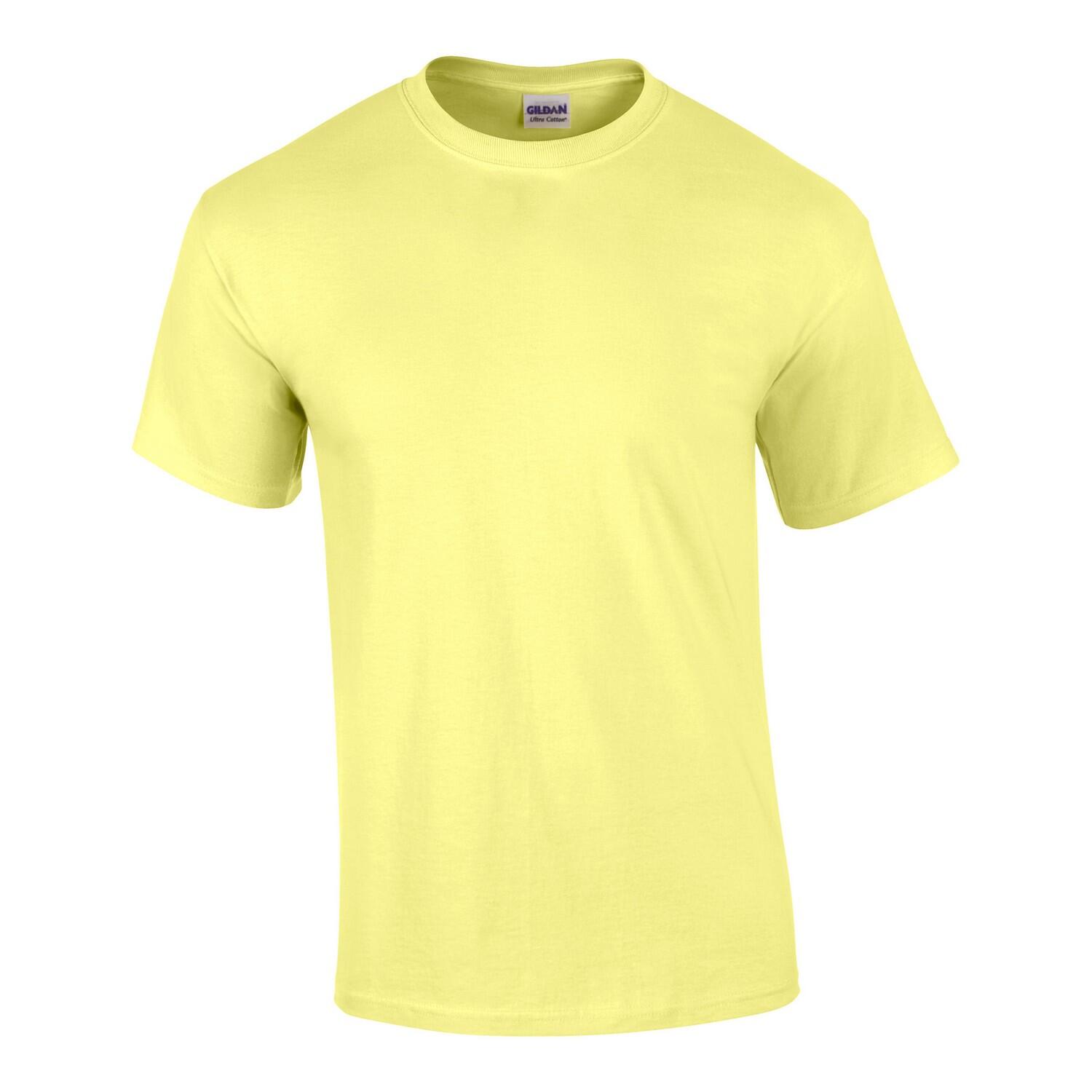 GILDAN Mens Ultra Cotton TShirt (Cornsilk)
