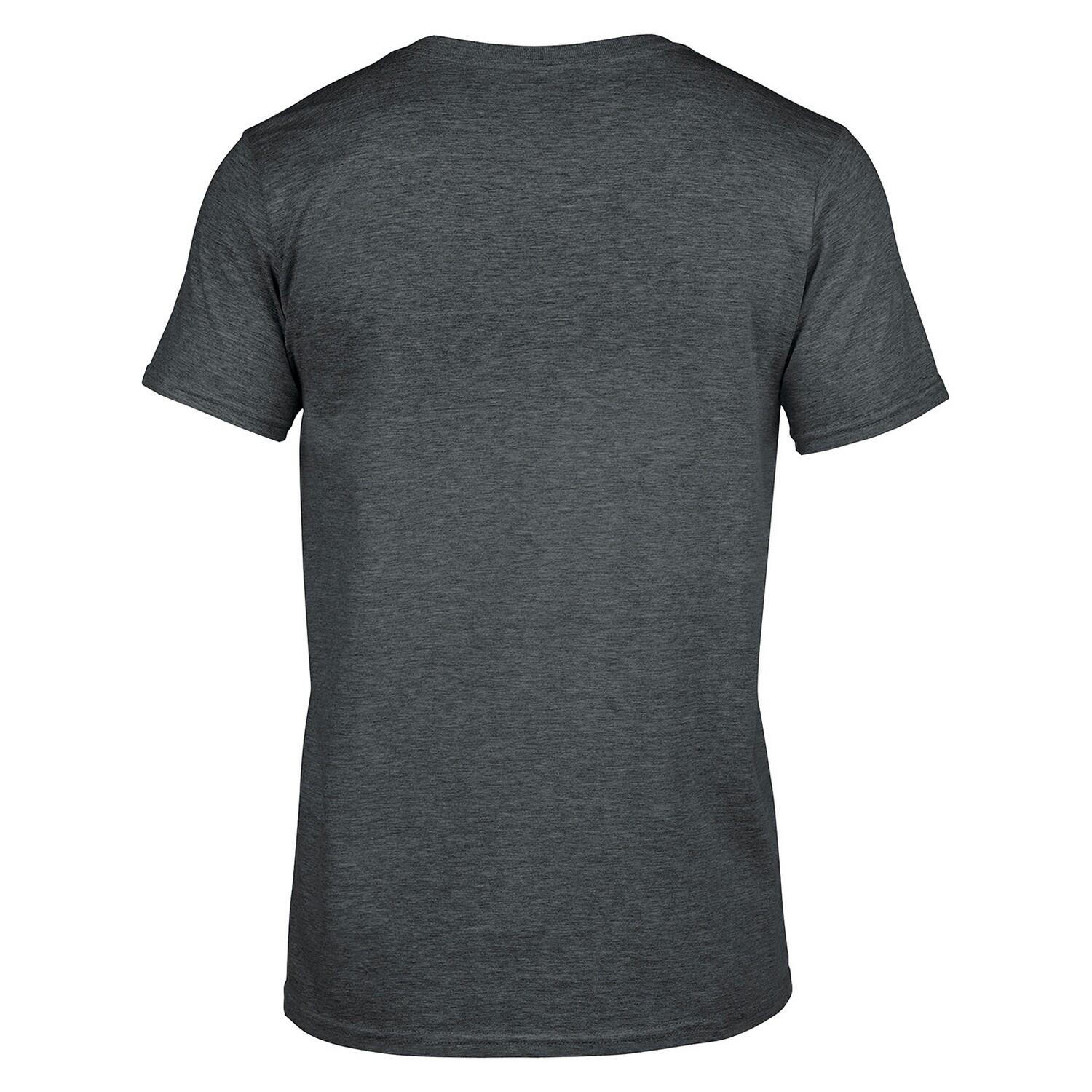 Mens Heather V Neck TShirt (Dark Heather) 2/3