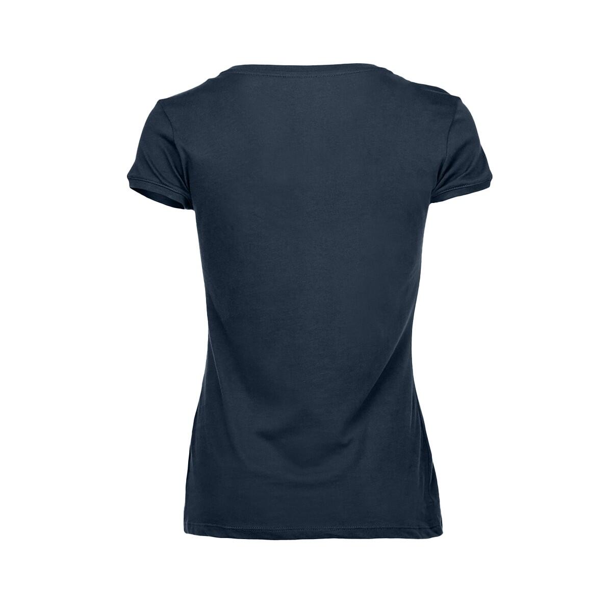 Dames Megan V Hals Tshirt (Jachthaven Blauw) 2/2
