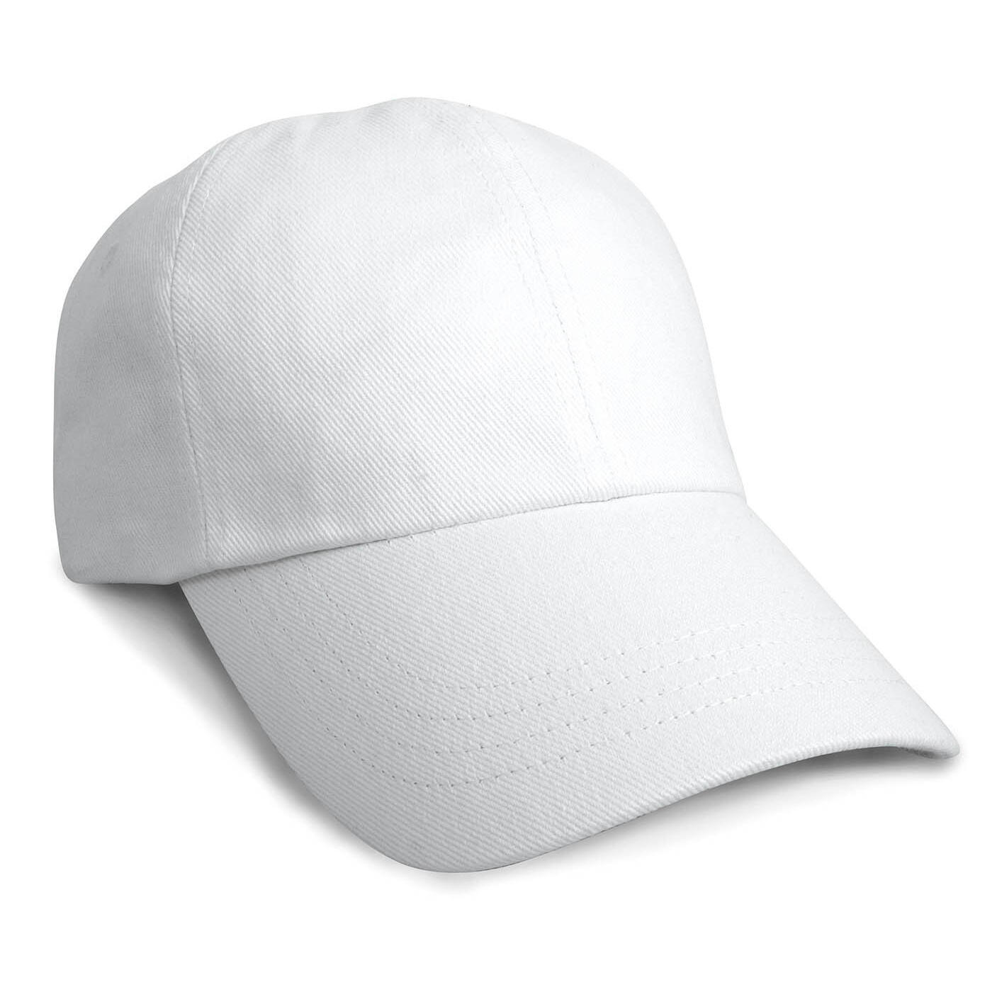 Premium ProStyle Baseball Kappe Damen und Herren Weiß 2/4