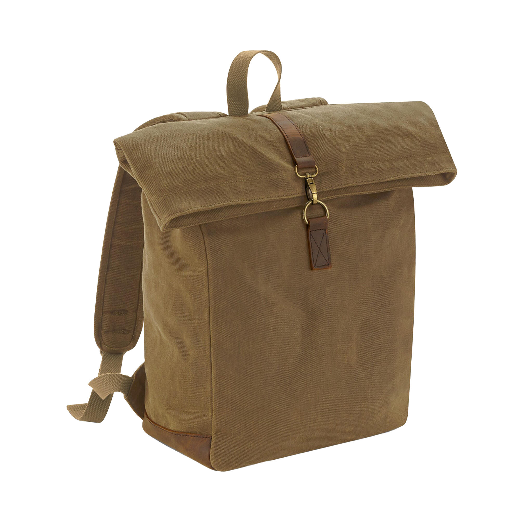 QUADRA Heritage Leather Accents Backpack (Desert Sand)
