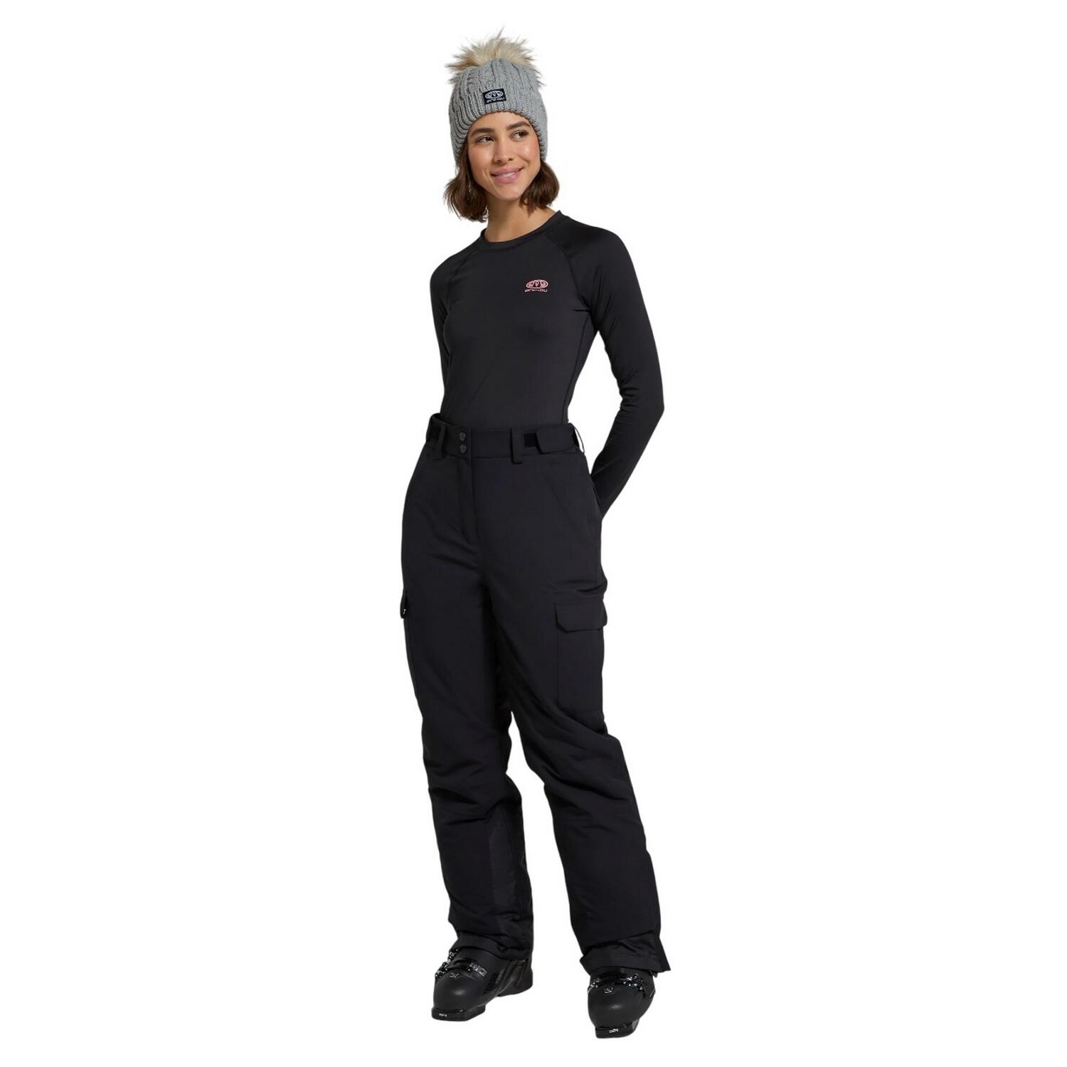 Womens/Ladies Glaze Ski Trousers (Jet Black) 3/3