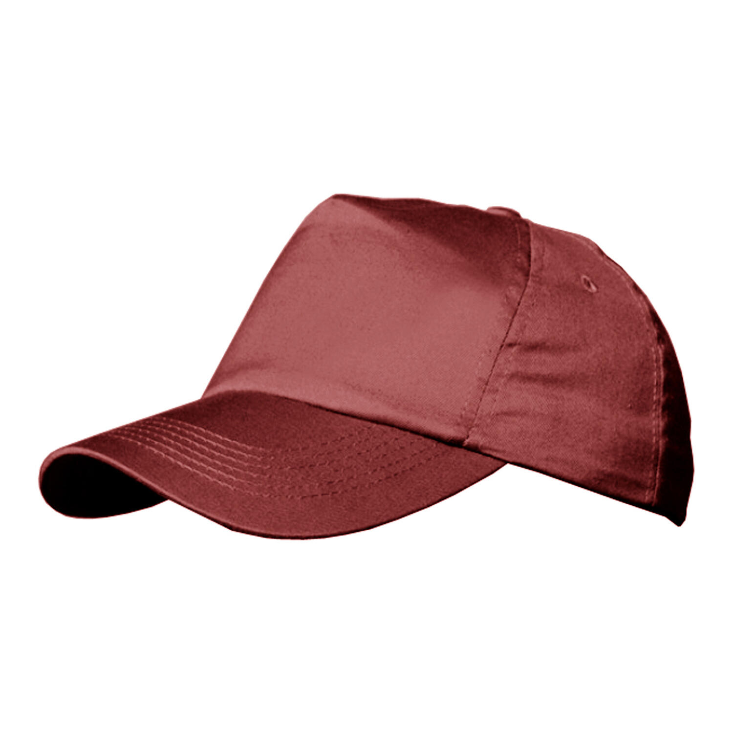 Unisex Plain Baseball Cap (Burgundy) 2/3