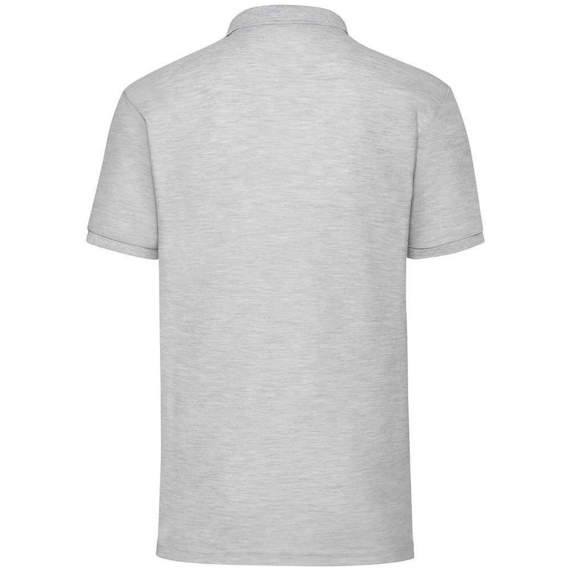Poloshirt für Herren Grau meliert 2/3