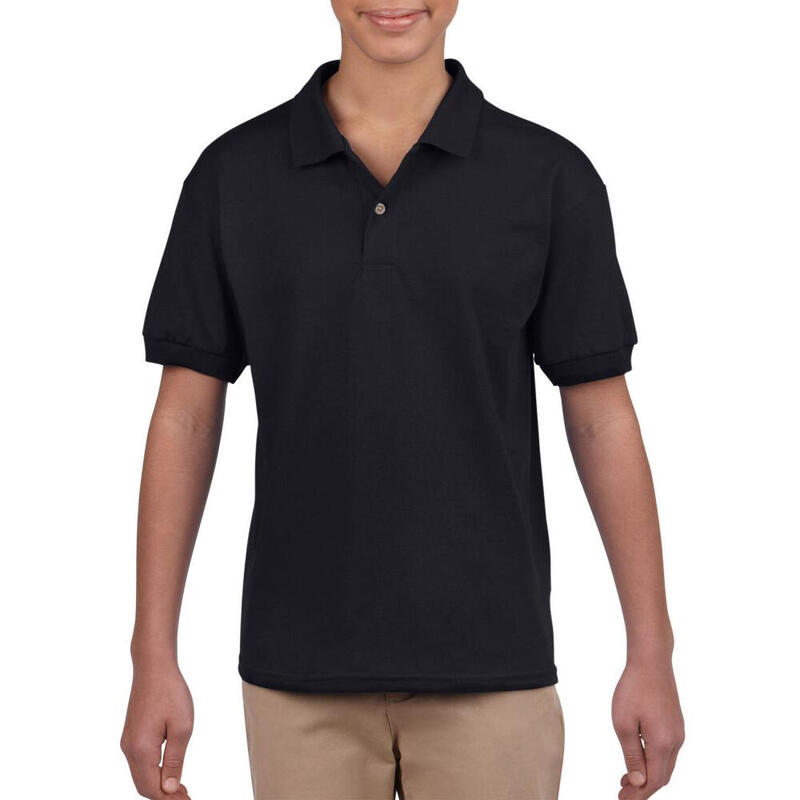 Poloshirt für Kinder Schwarz