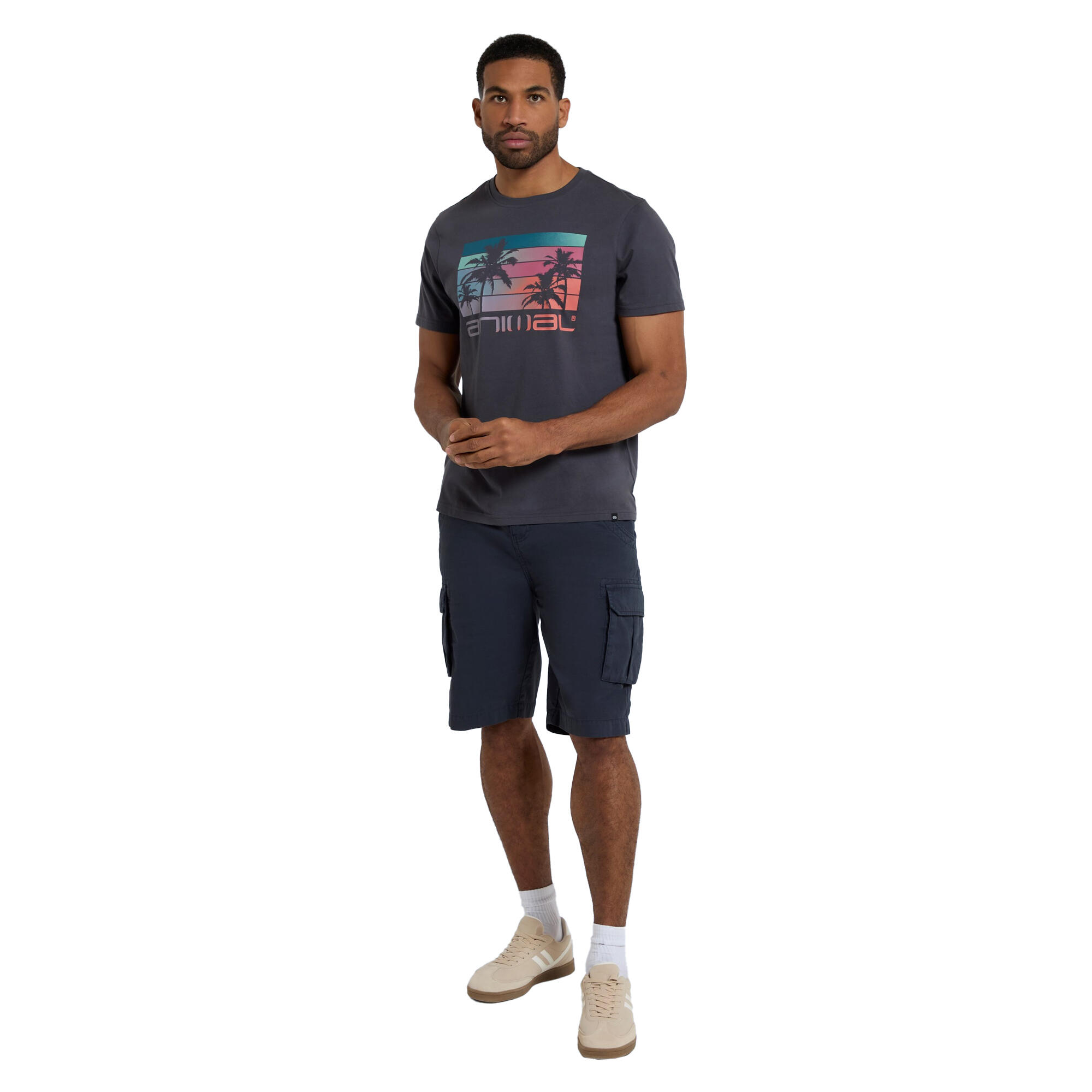 Mens Classico Wave TShirt (Charcoal) 3/3