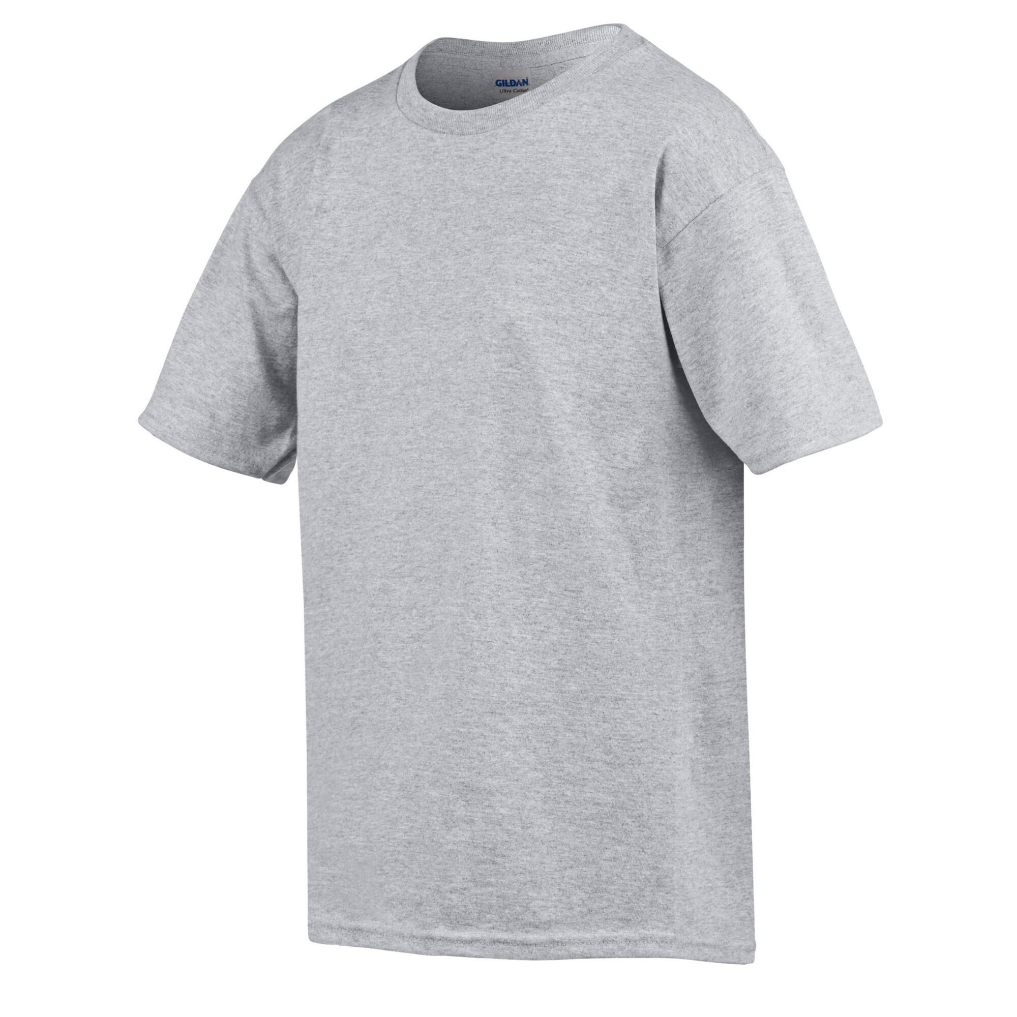 Maglietta Bambini Gildan Softstyle Grigio Freddo 3/3