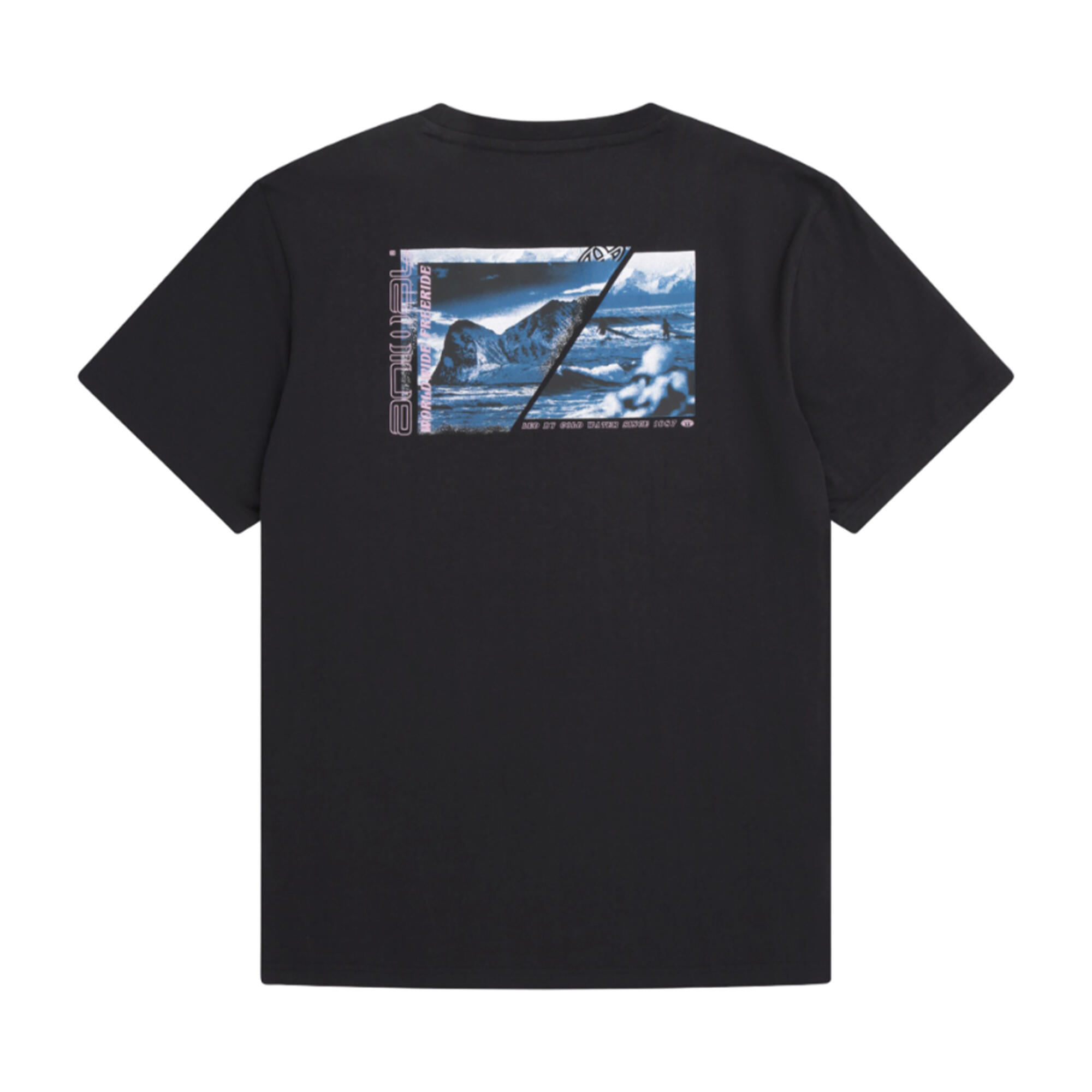 Mens Chase Graphic Print TShirt (Black) 2/2