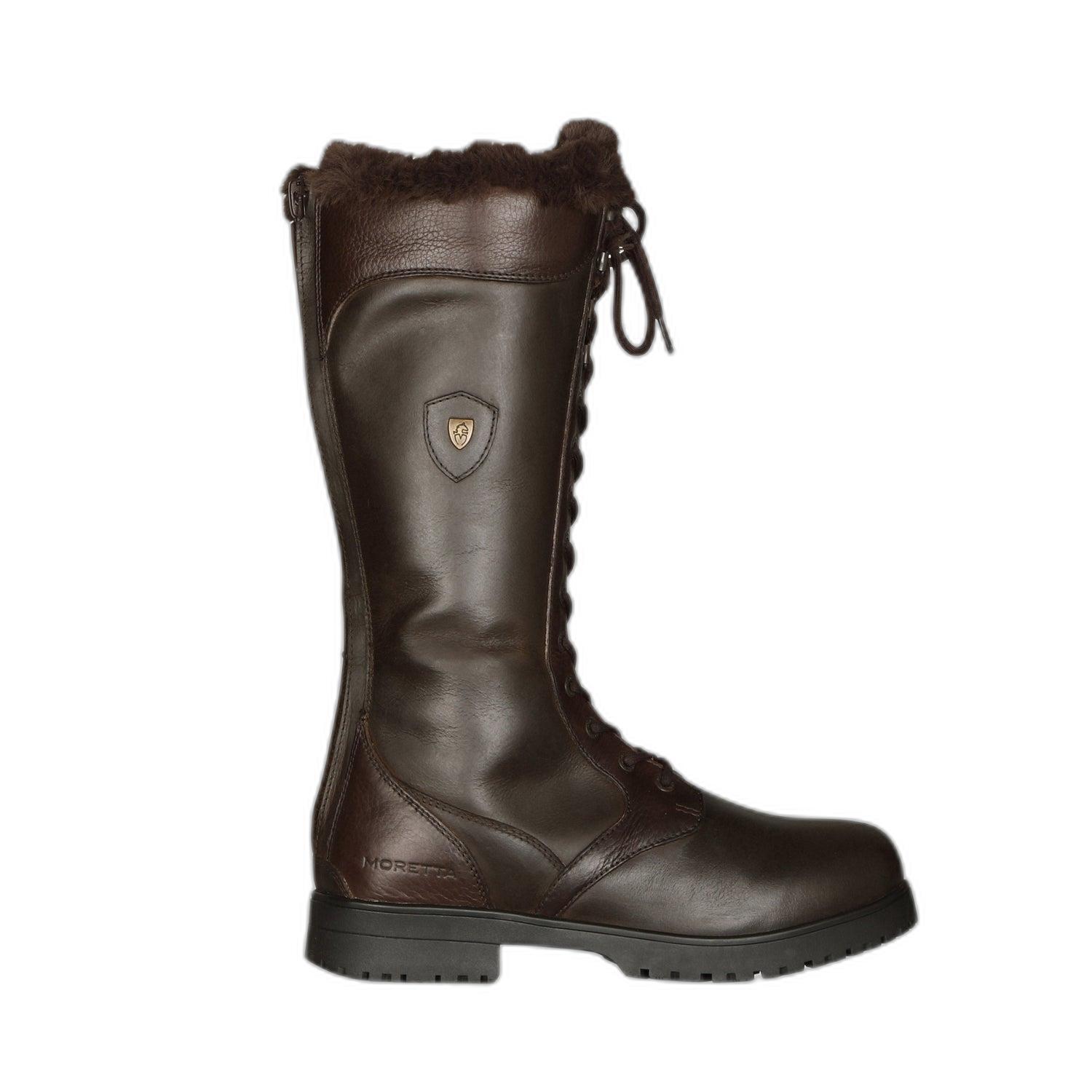 Landstiefel "Nola", Leder Damen Braun 3/6