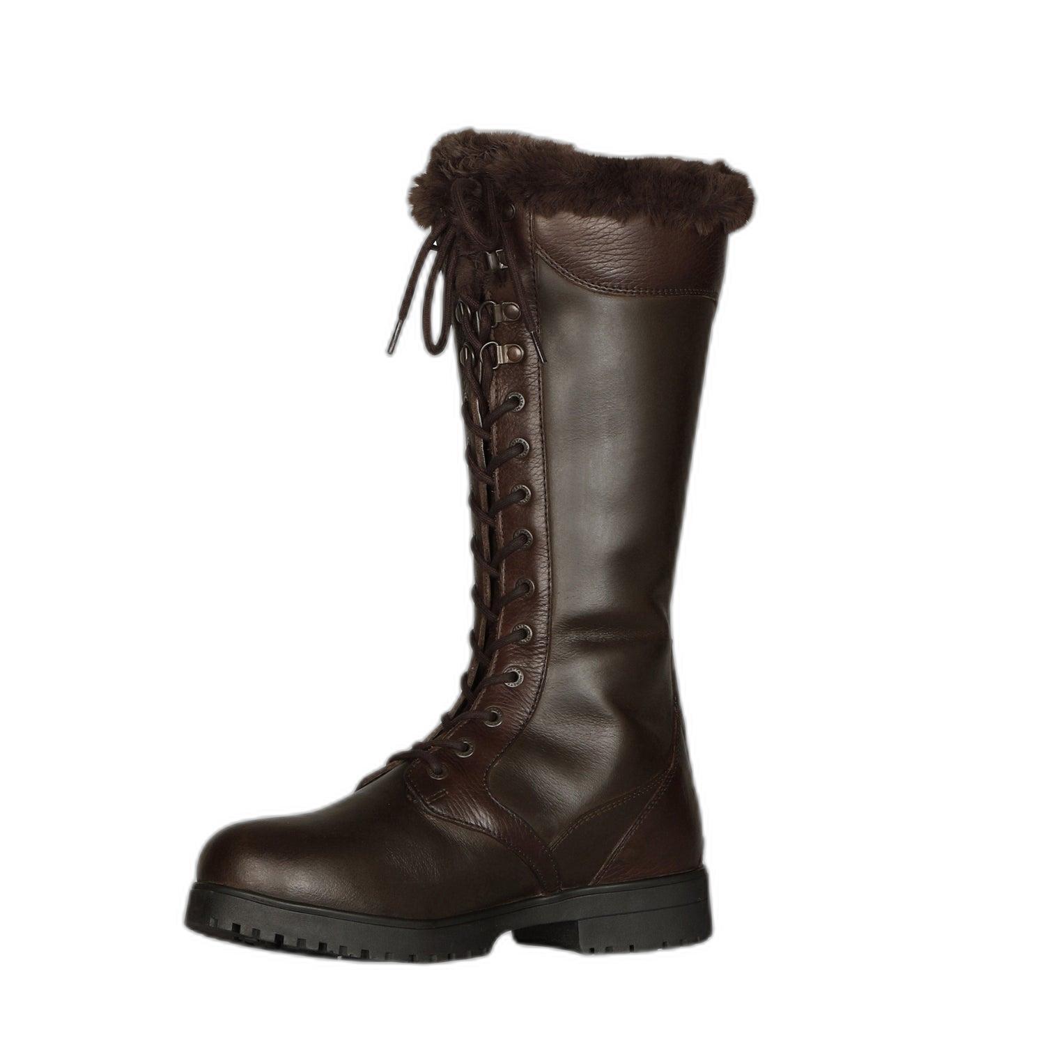 Landstiefel "Nola", Leder Damen Braun 2/6