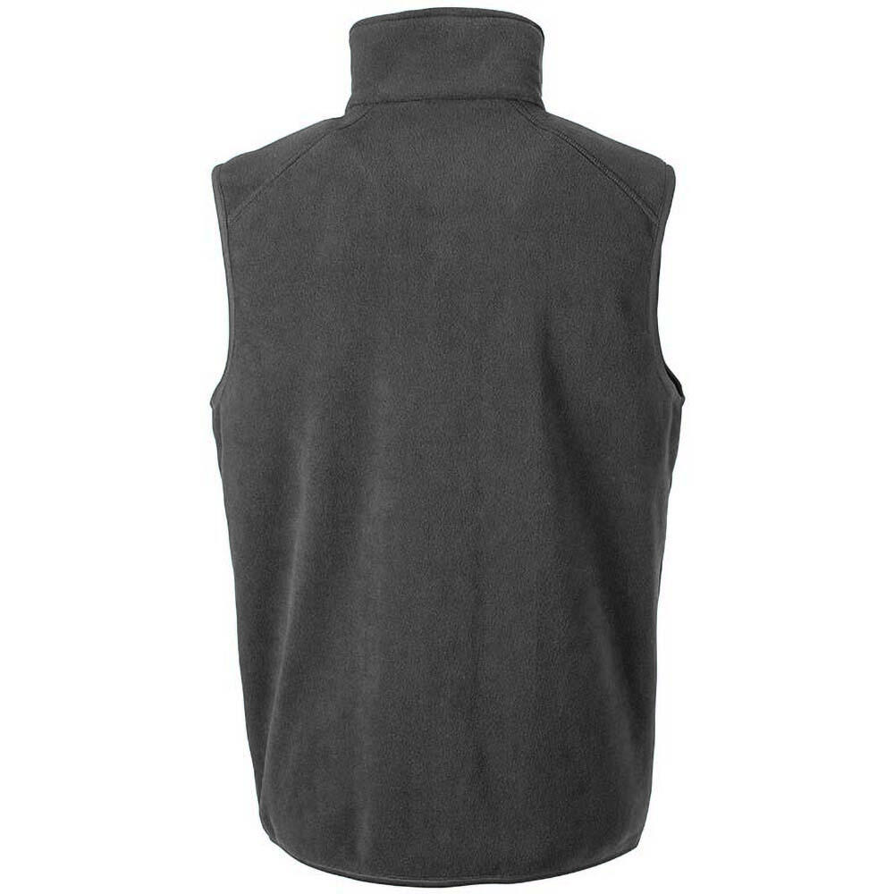 Core Adults Unisex Microfleece Gilet (Charcoal) 2/3