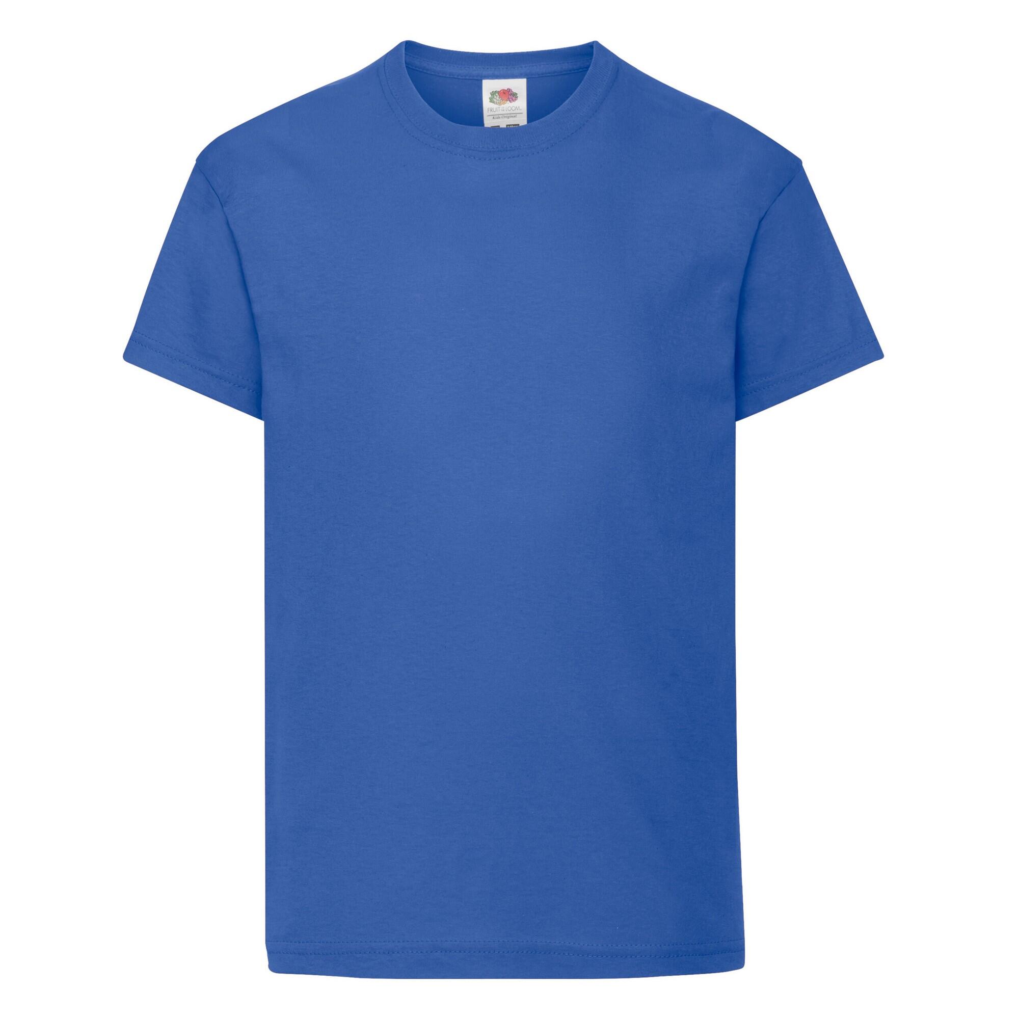 FRUIT OF THE LOOM Childrens/Kids Original TShirt (Royal Blue)