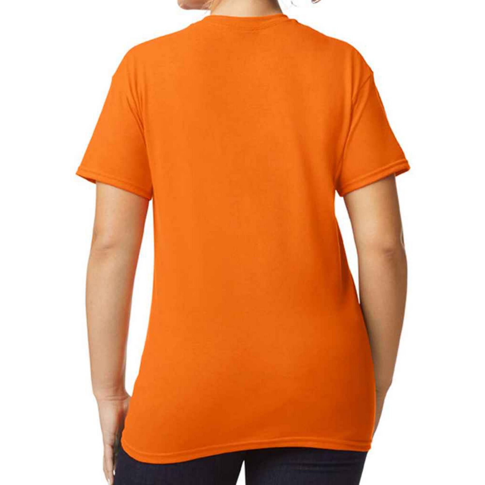 Unisex Adult Plain DryBlend TShirt (Safety Orange) 2/3