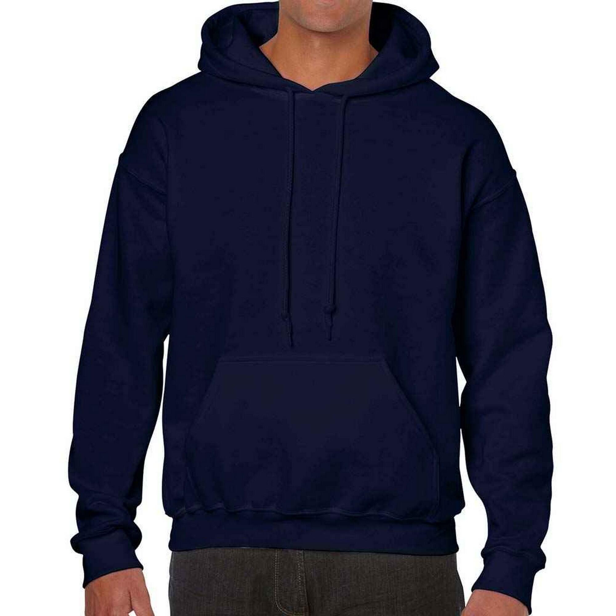 Gildan Men's Heavy Blend Hooded Sweatshirt - 50% Cotton, Sapphire Color, Size XL