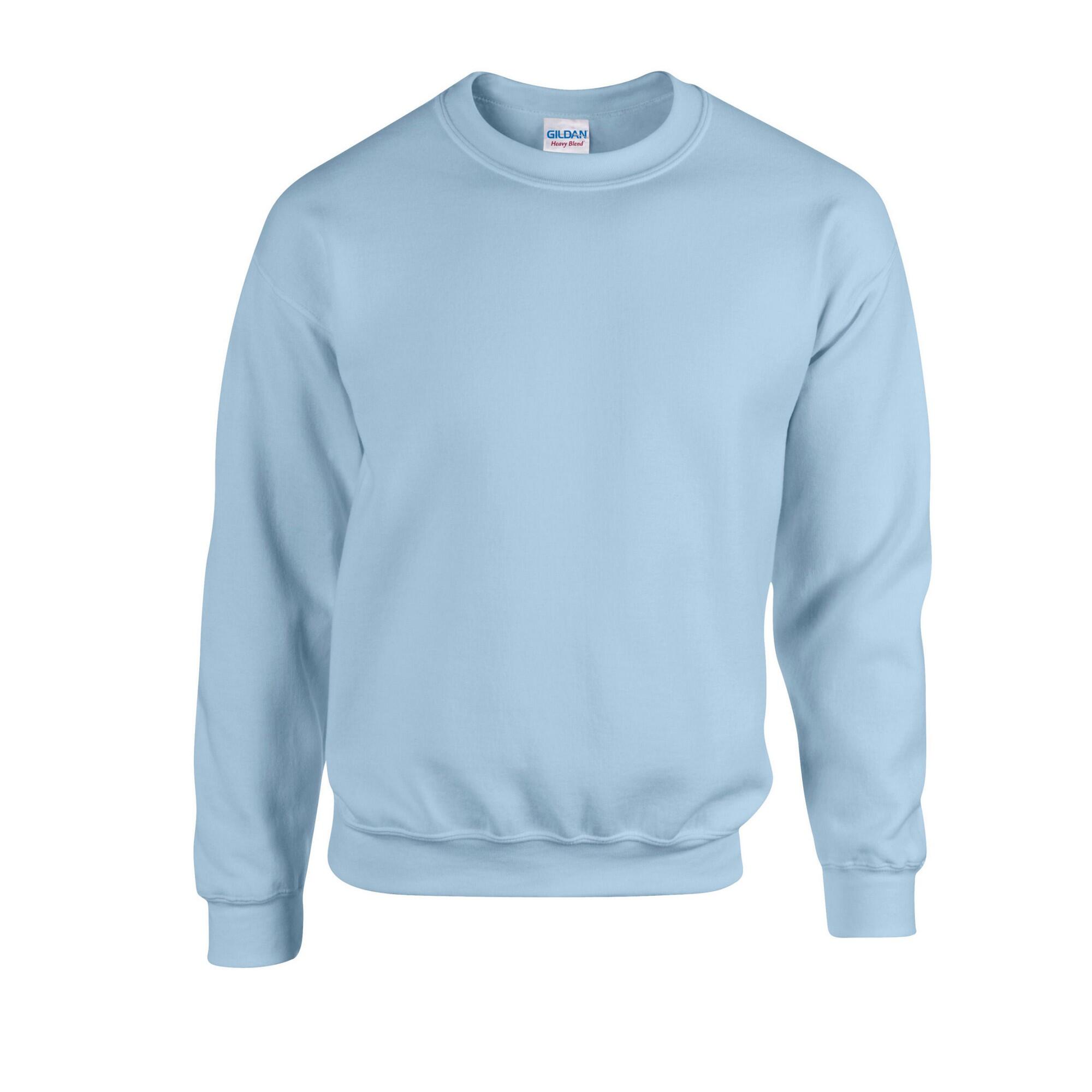 Mens Heavy Blend Sweatshirt (Light Blue) GILDAN Decathlon