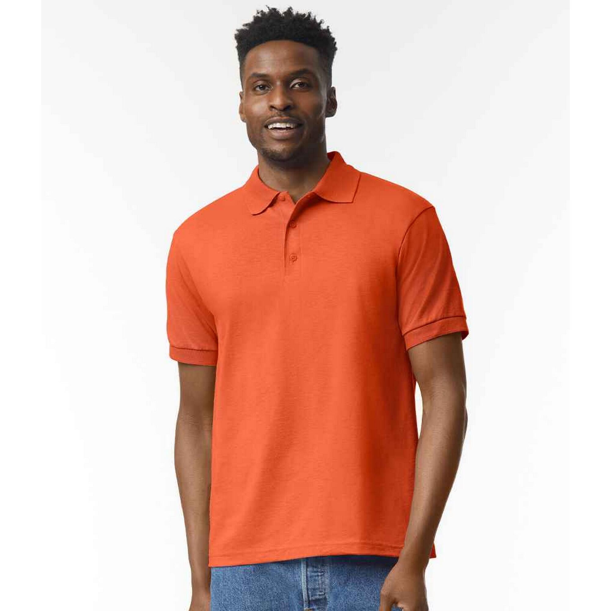 Maglietta Polo Uomo Gildan Arancio 3/3