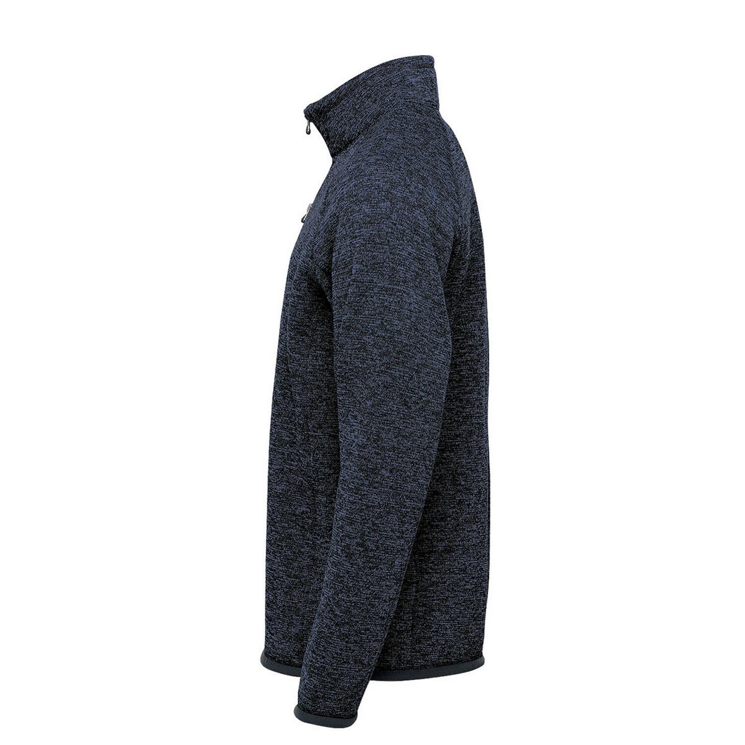 Mens Avalanche Quarter Zip Pullover (Navy Heather) 4/4
