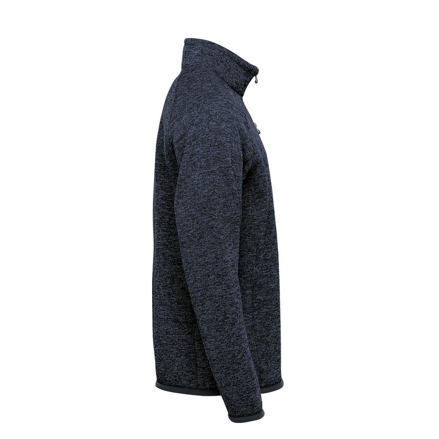 Mens Avalanche Quarter Zip Pullover (Navy Heather) 3/4
