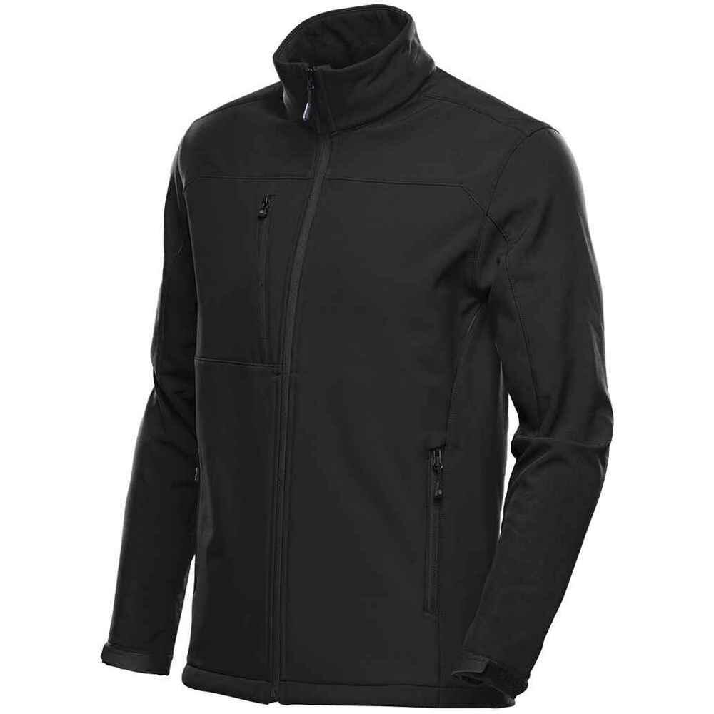 Mens Cascades Soft Shell Jacket (Black) 3/3