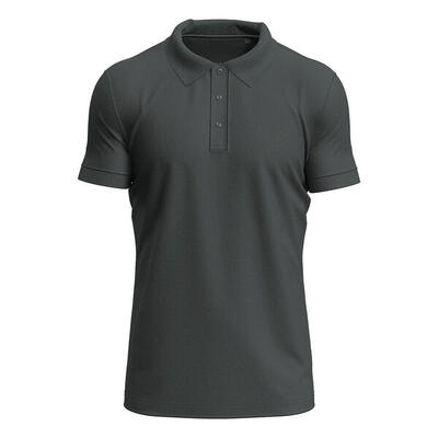 Heren clive poloshirt (leisteengrijs)