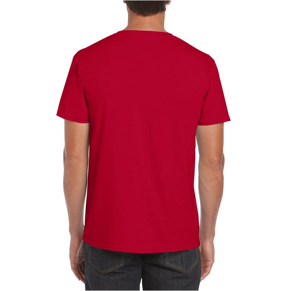 Tshirt Uni Manches Courtes SOFTSTYLE Homme (Rouge Vif) 2/2