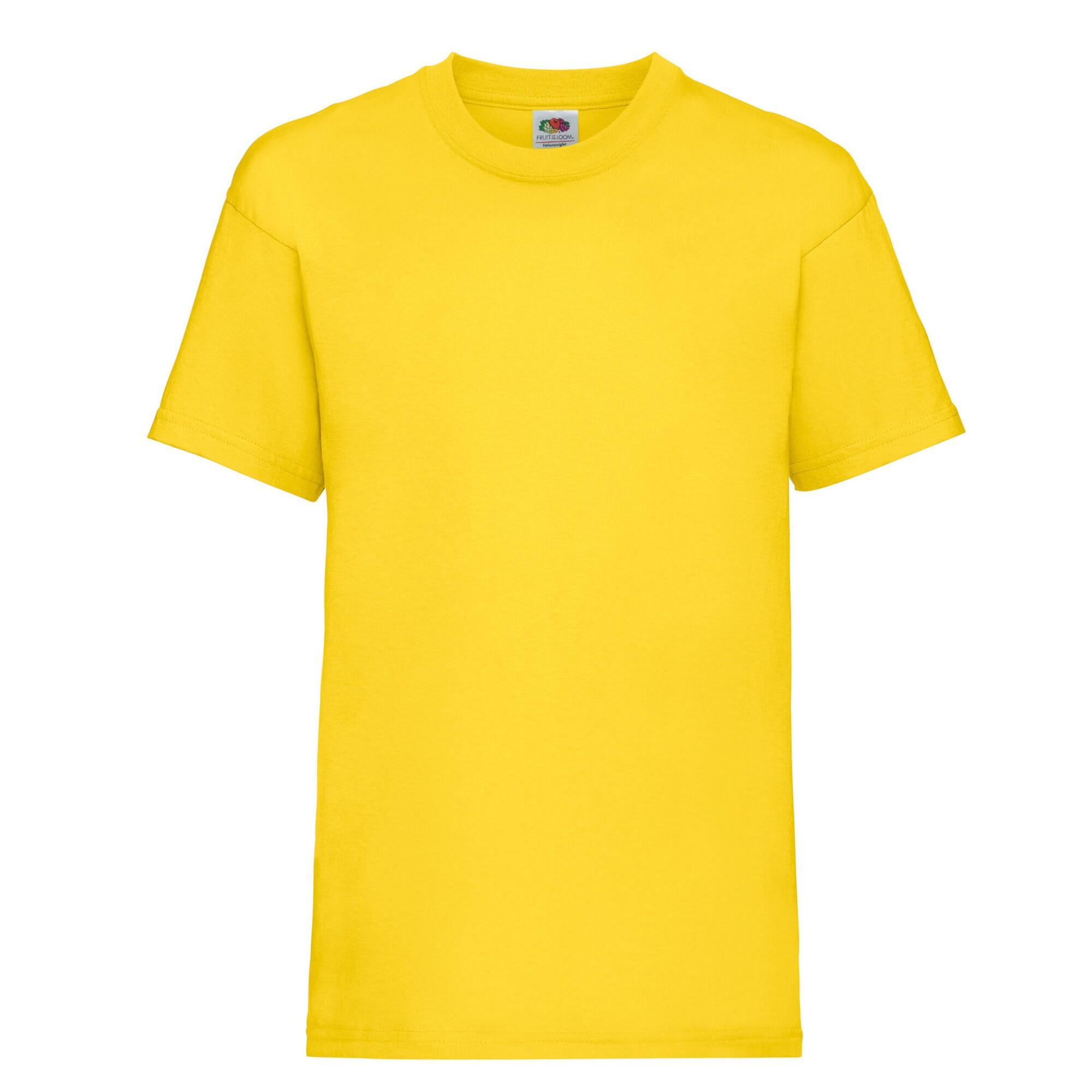 FRUIT OF THE LOOM Childrens/Kids Value TShirt (Sunflower)